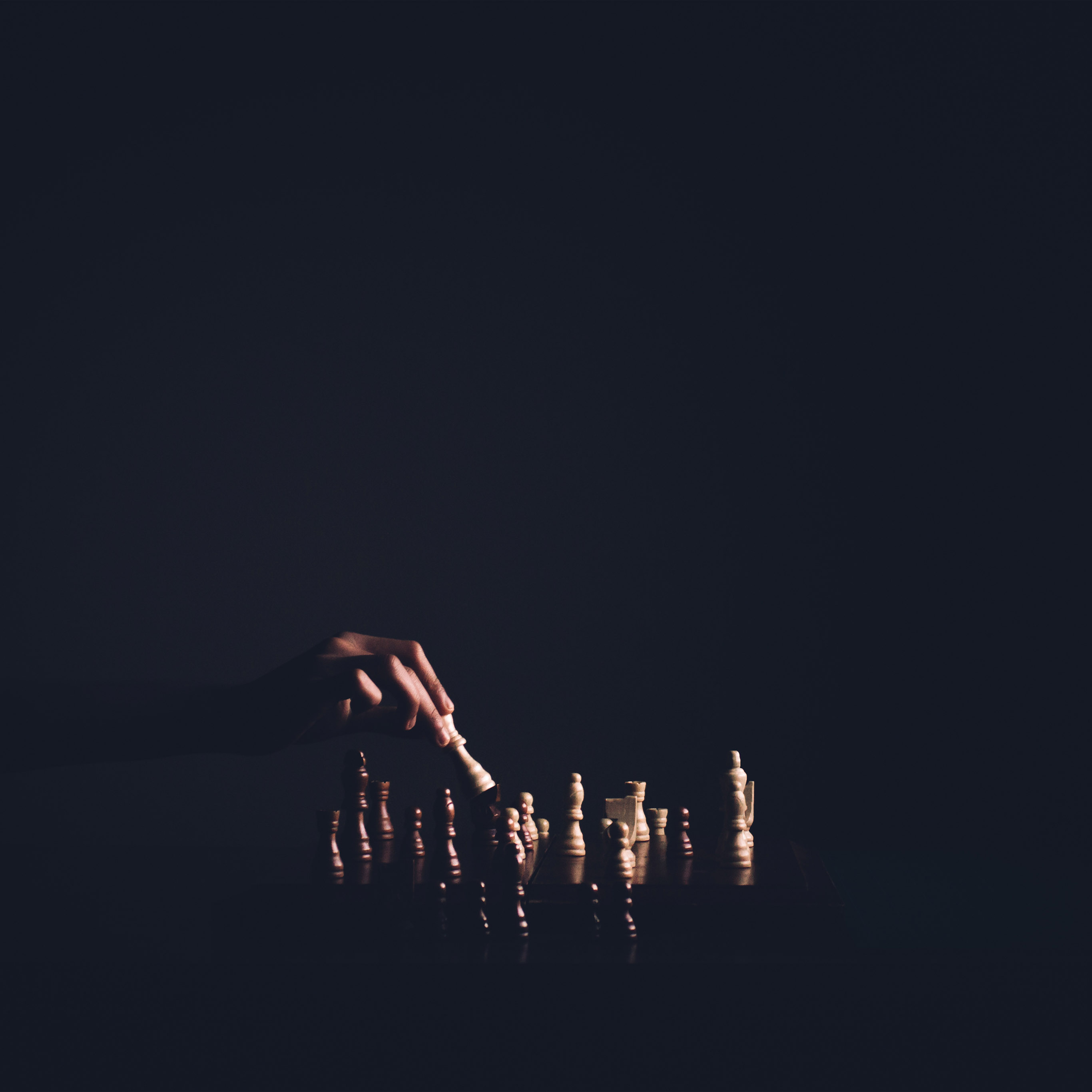 Chess Dark Game Nature Wallpaper