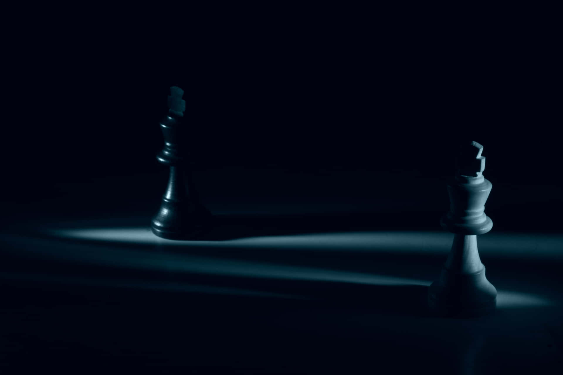 Chess, king, figure, game, board, shadow, dark, HD wallpaper