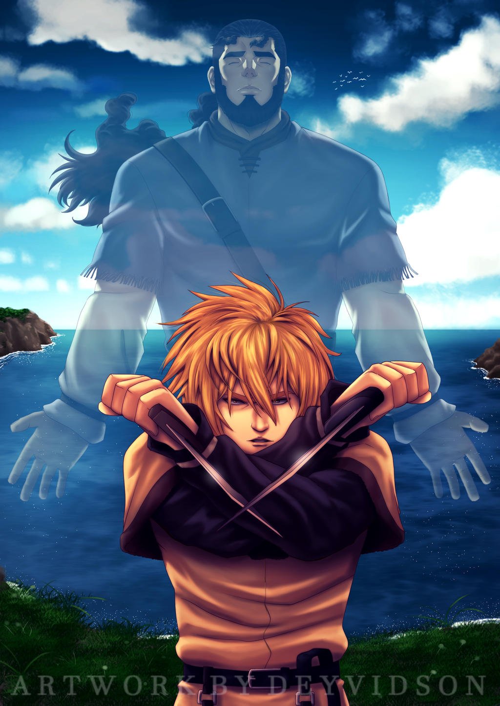 Deyvid Endo and Thors #vinlandsaga #thorfinn #thors #anime #boy #drawing #fanart #manga