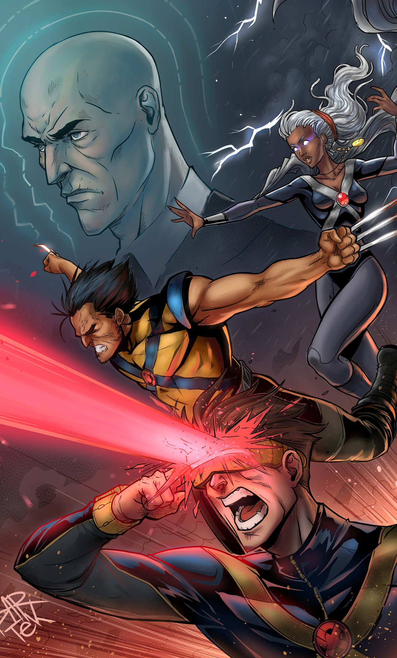 X Men Cyclops Wolverine Comic Artwork iPhone HD 4k Wallpaper, Image, Background, Photo and Picture