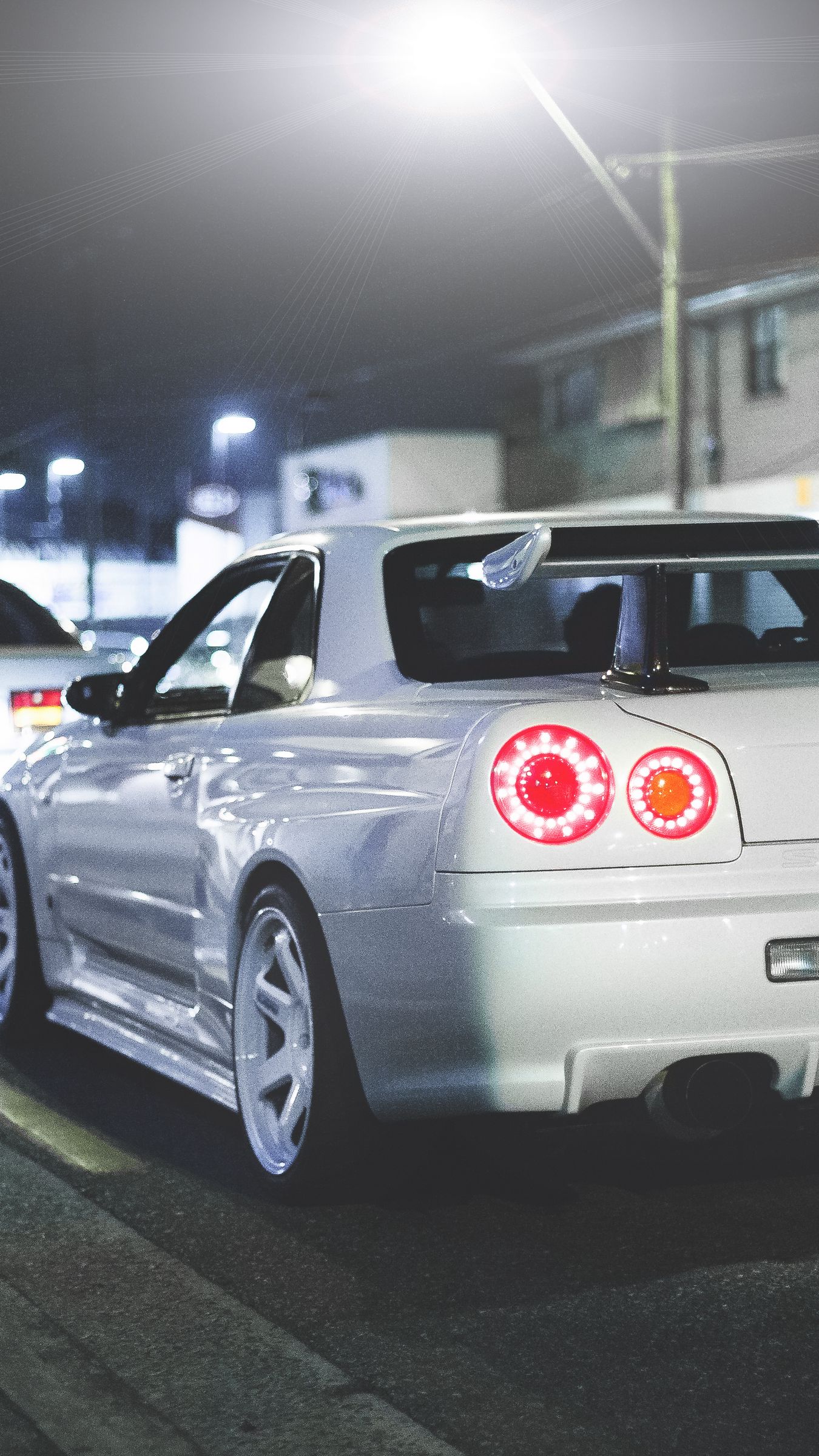 Download Wallpaper 1350x2400 Nissan, Skyline, R34, Gt R, Rear View Iphone 8+/7+/6s+/for Parallax HD Background