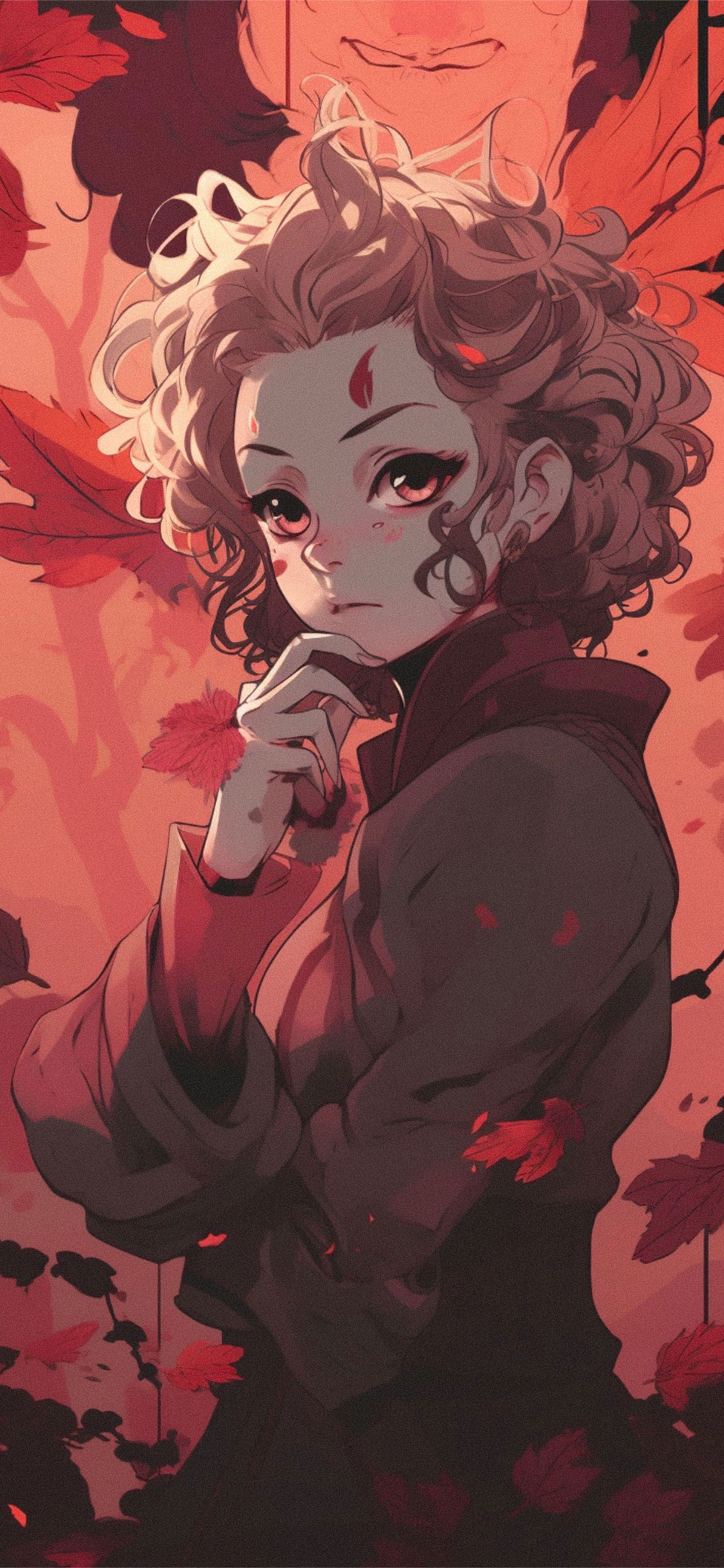 Anime Girl Aesthetic Orange Wallpaper Wallpaper iPhone