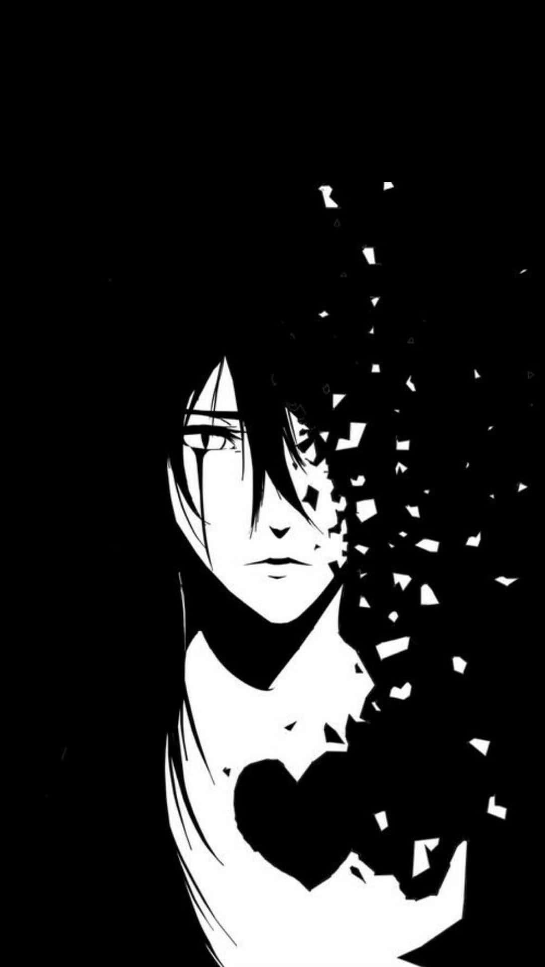 Download Black And White Anime PFP Aesthetic Wallpaper