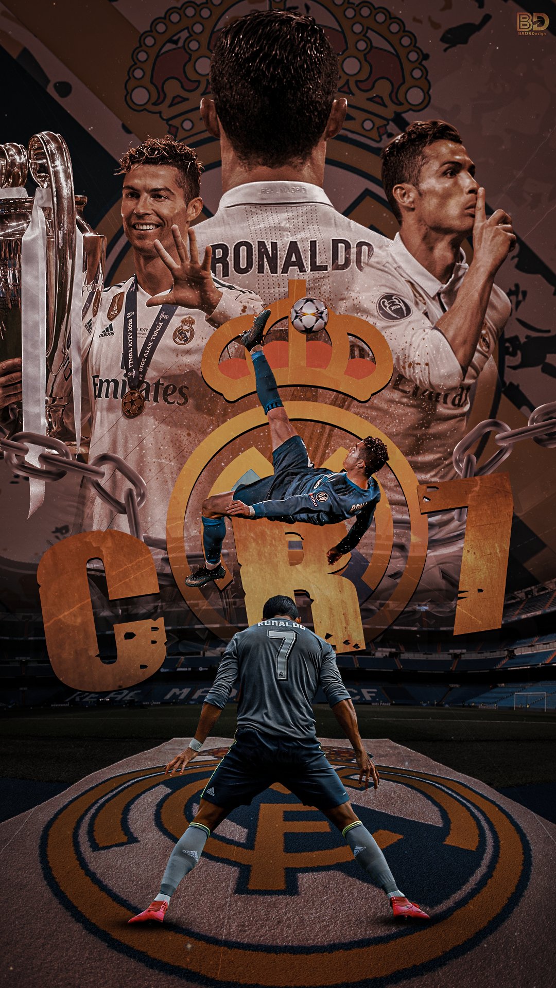 B A D R - Designs BADR Design. #CR7 #Ronaldo #Football #Art # Wallpaper