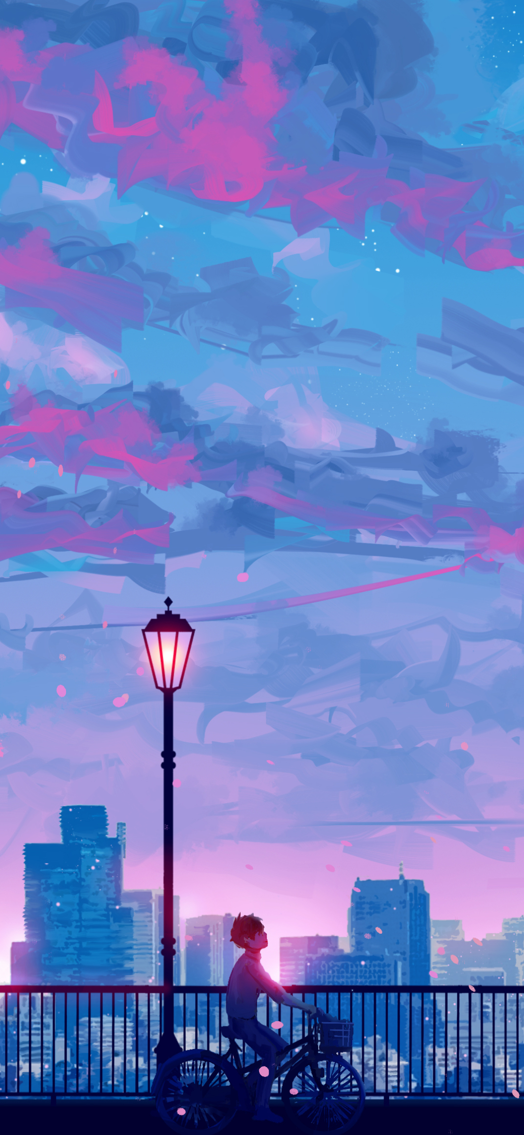 Anime City Phone Wallpaper