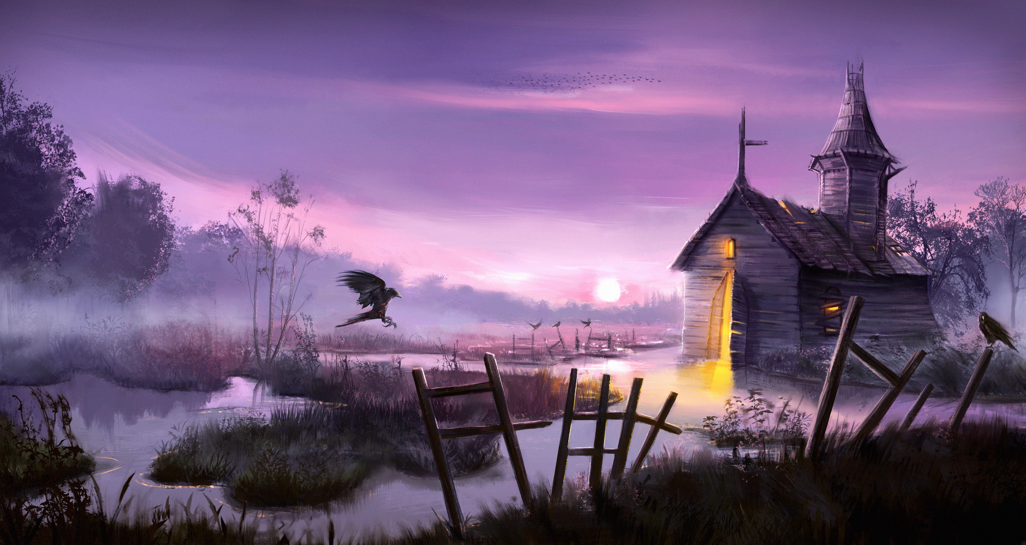 Magical Church 4k, HD Artist, 4k Wallpaper, Image, Background, Photo and Picture