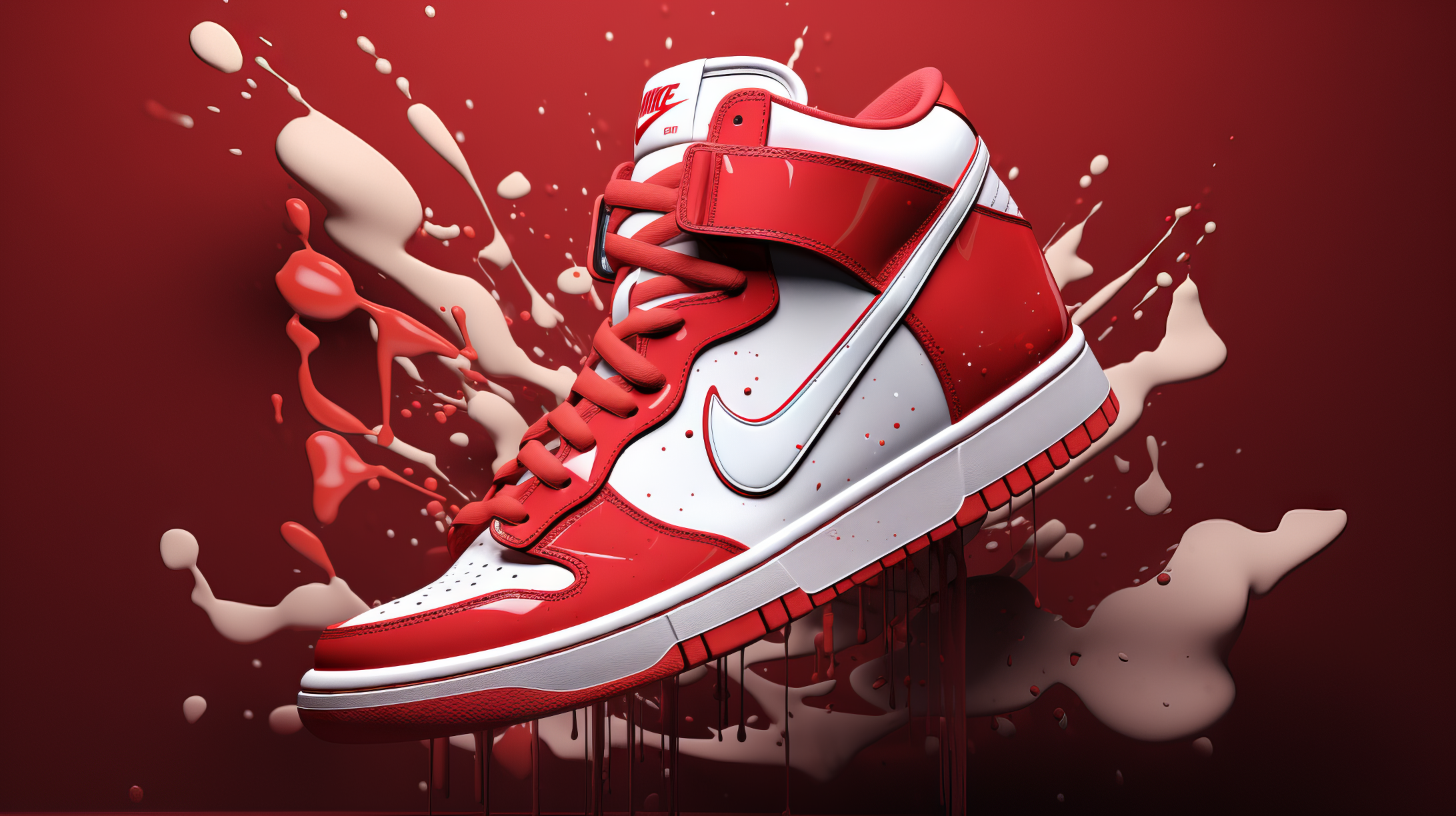 Dynamic Nike Sneakers HD Wallpaper