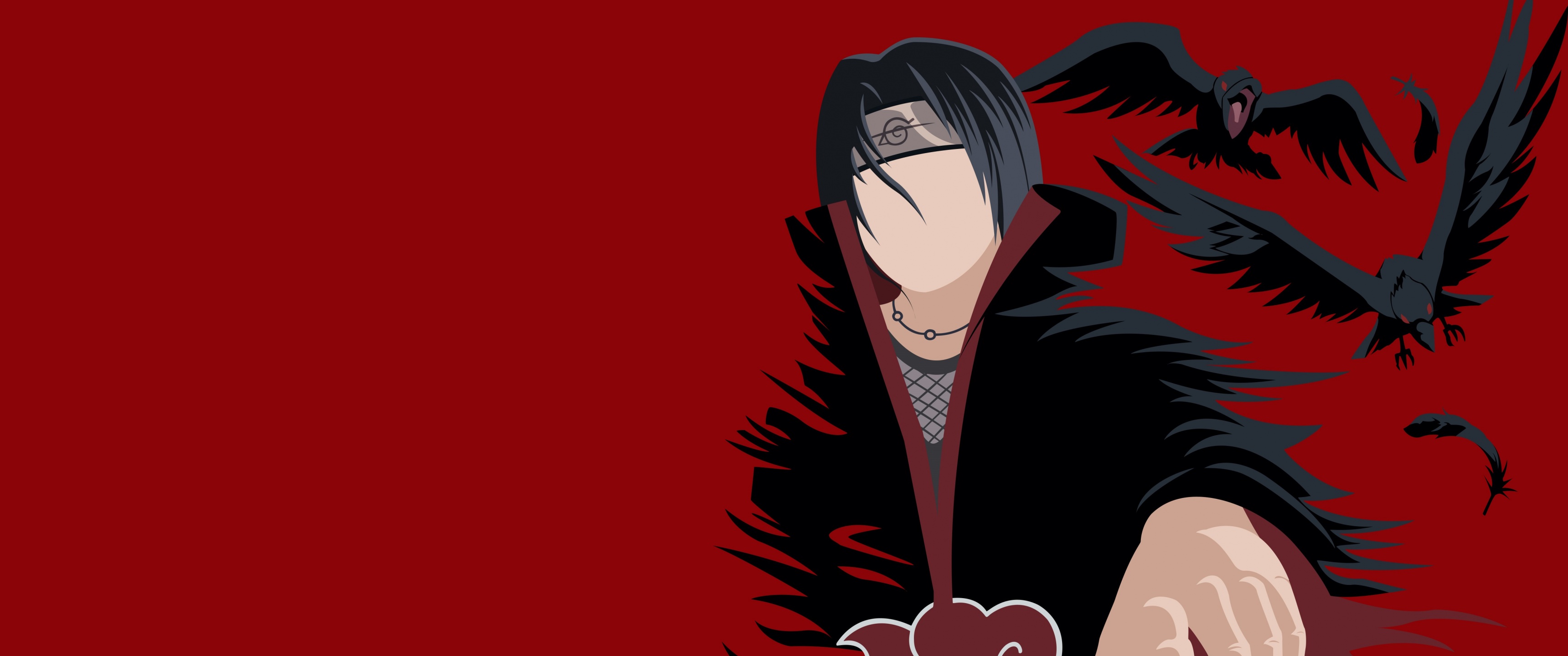 Itachi Uchiha Wallpaper 4K, 5K, Naruto, Minimal art
