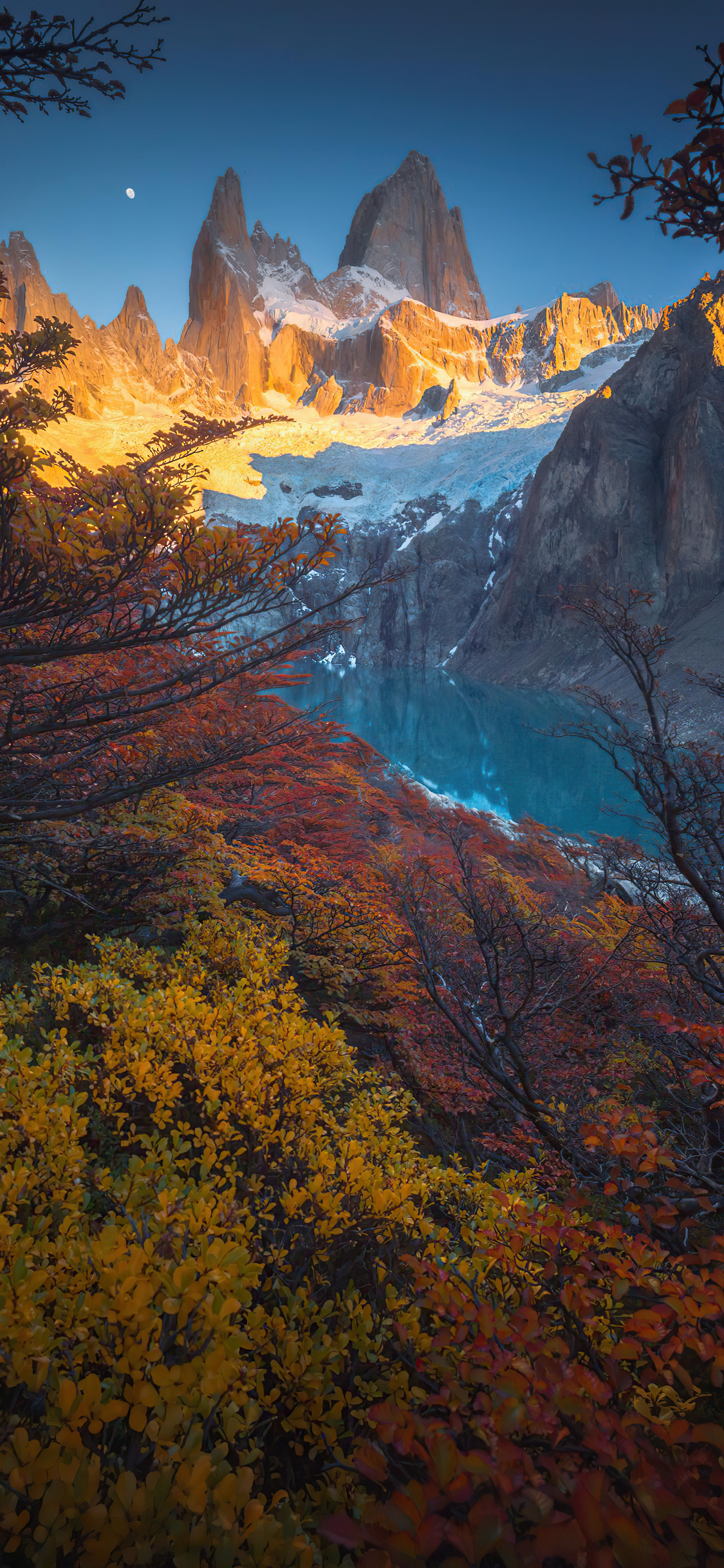 Sunrise Starring Mt Fitz Ro In Patagonia 4k iPhone XS, iPhone 10, iPhone X , HD 4k Wallpaper, Image, Background, Photos and Picture