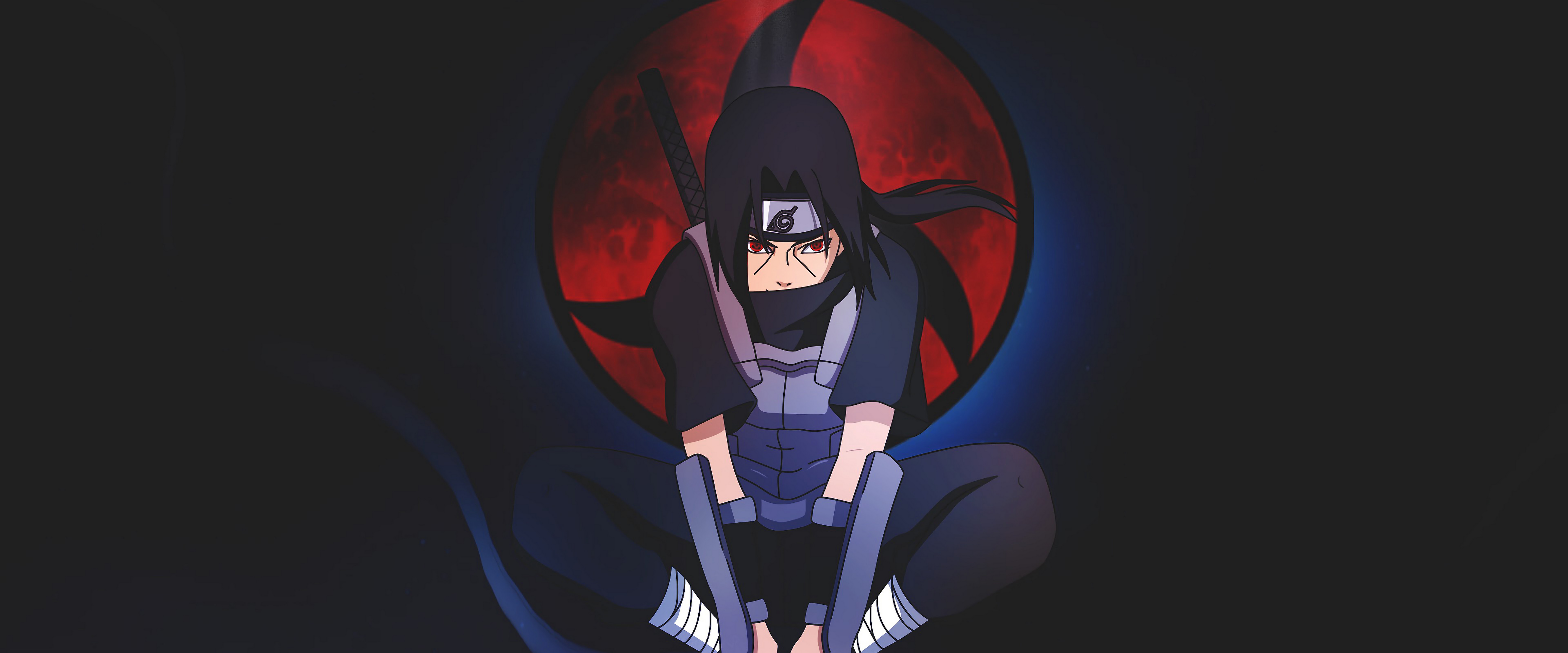 Itachi Sharingan Anbu 4K Wallpaper
