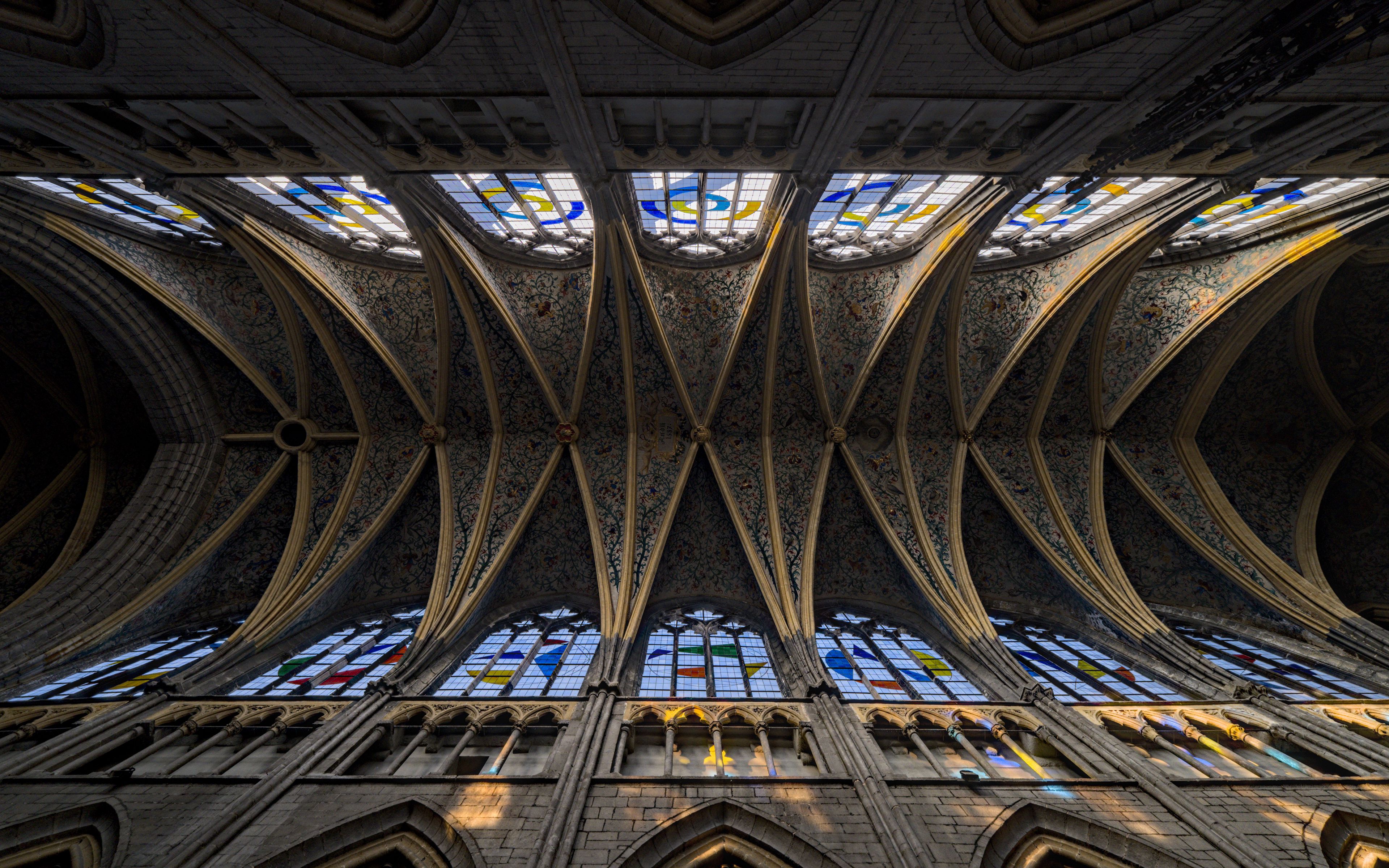 Gothic church arcs Wallpaper 4k Ultra HD