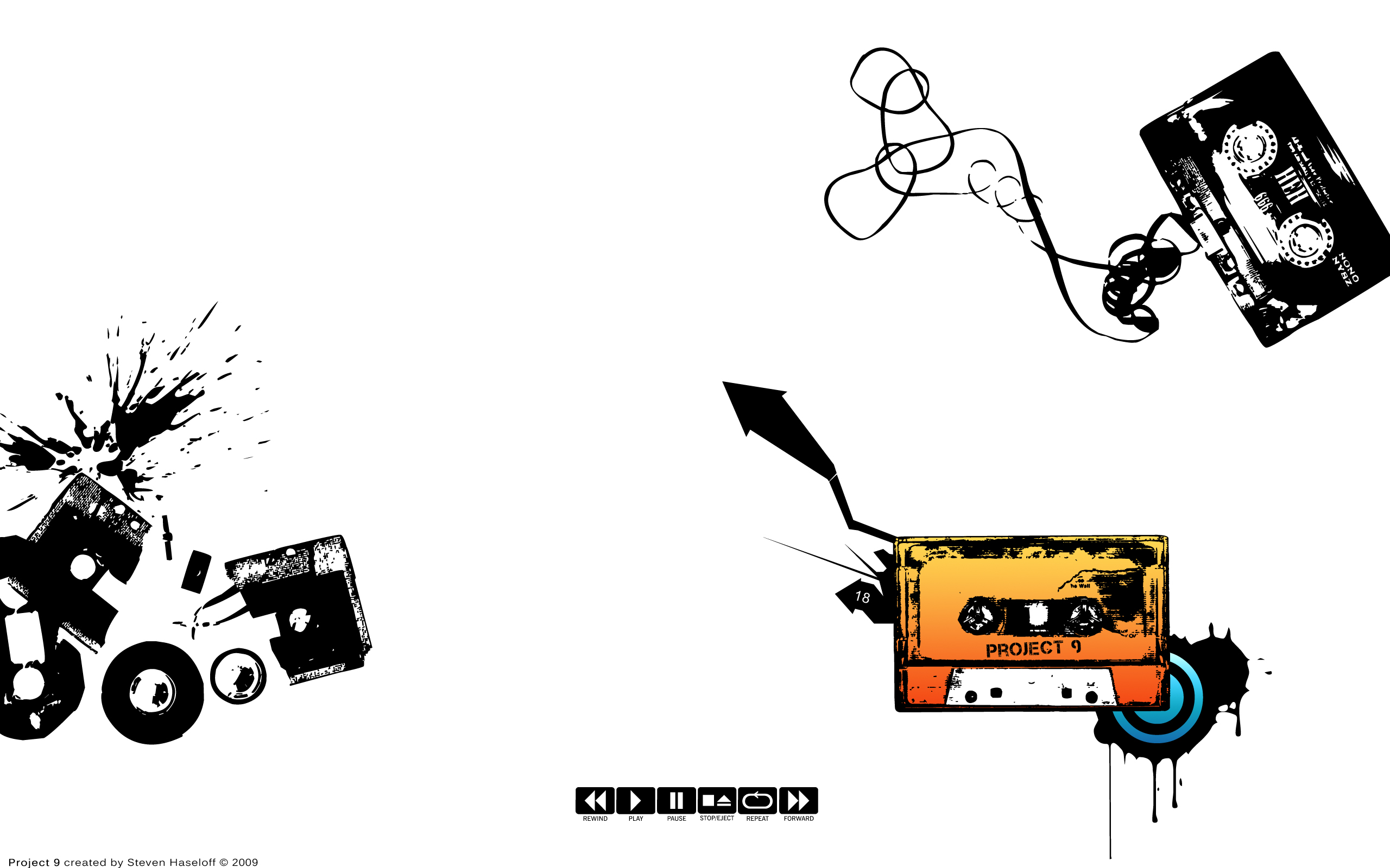 Music Tapes Desktop wallpaper 2560x1600