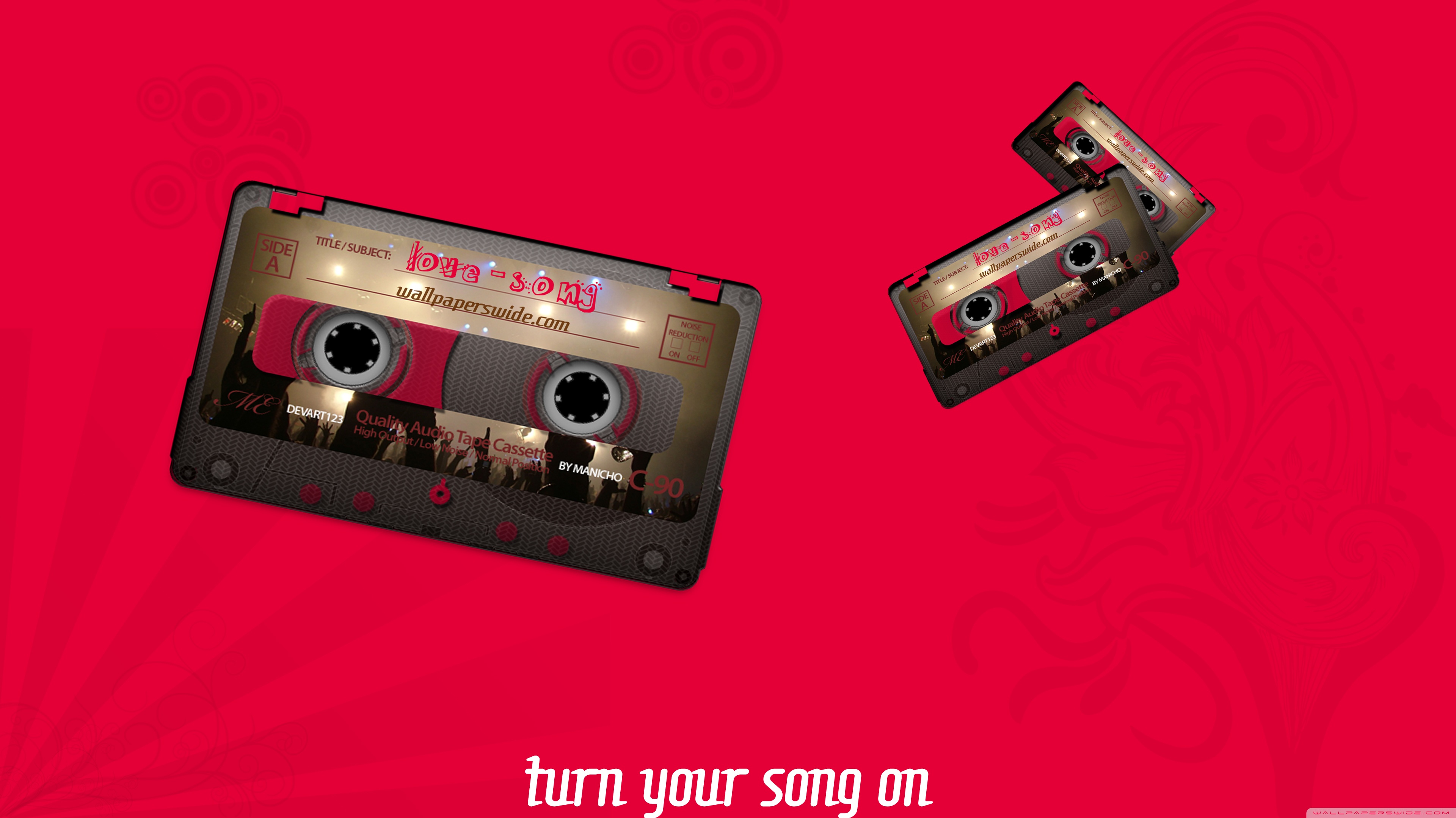 Love Cassette Ultra HD Desktop Background Wallpaper for 4K UHD TV, Widescreen & UltraWide Desktop & Laptop, Multi Display, Dual Monitor, Tablet