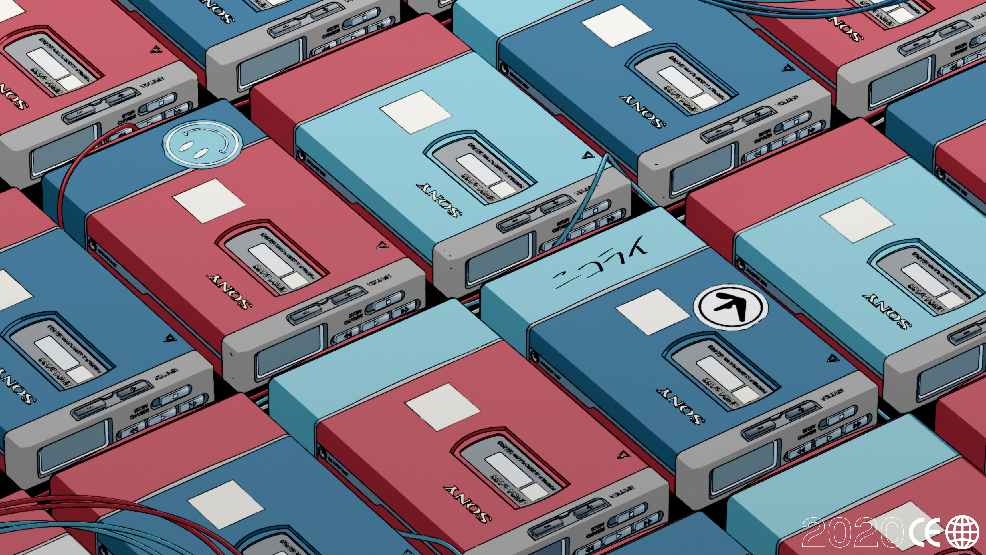 ni:ko a 4K wallpaper of a render I posted the other day. ⬇ link ⬇ #b3D #blender3D #blendernpr #art #イラスト #illustration #aphextwin #afx #minidisc #aesthetic
