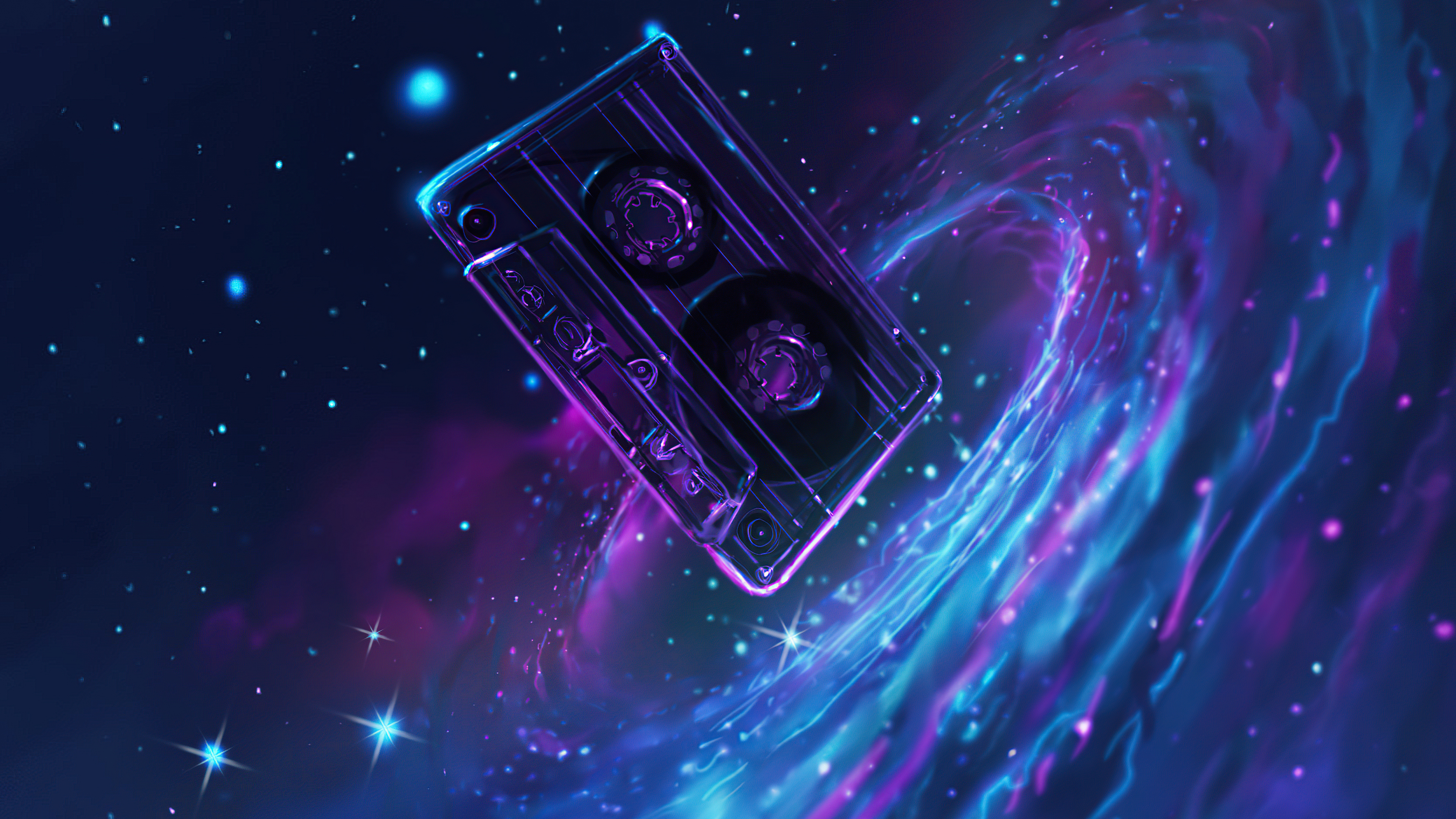 Cassette In Space 4k, HD Artist, 4k Wallpaper, Image, Background, Photo and Picture