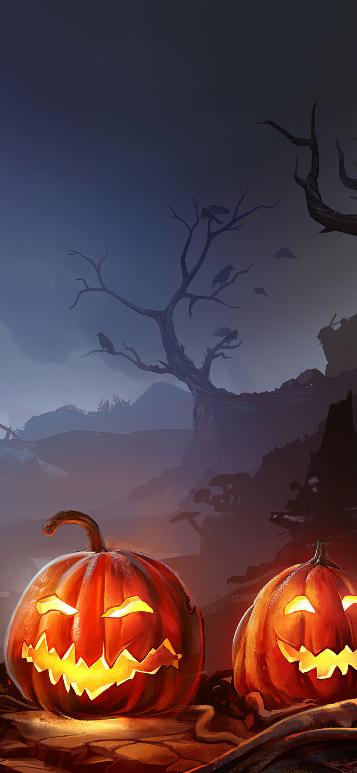 Horror Pumpkins Halloween 4k iPhone XS MAX HD 4k Wallpaper, Image, Background, Photo and Picture