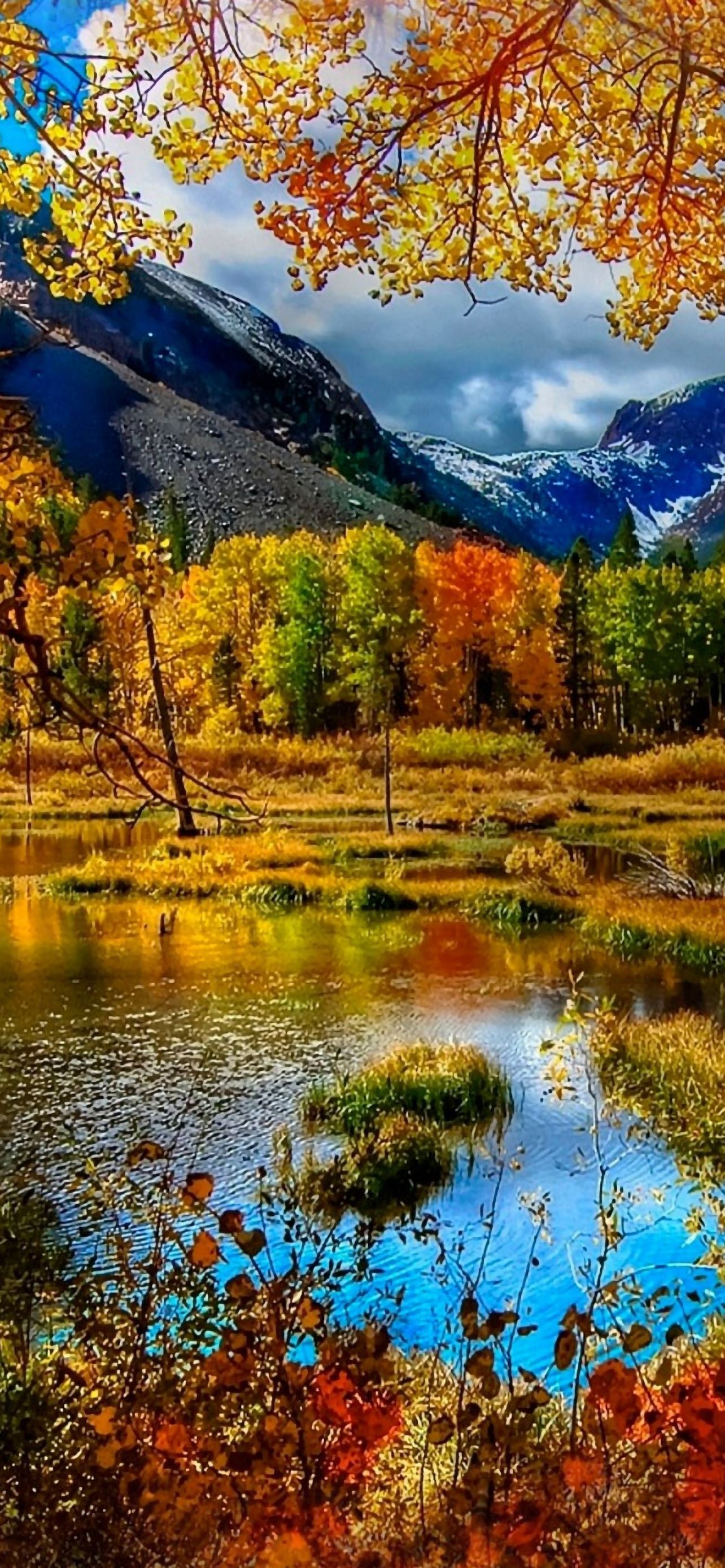 Mountain Autumn iPhone Wallpaper Free Download