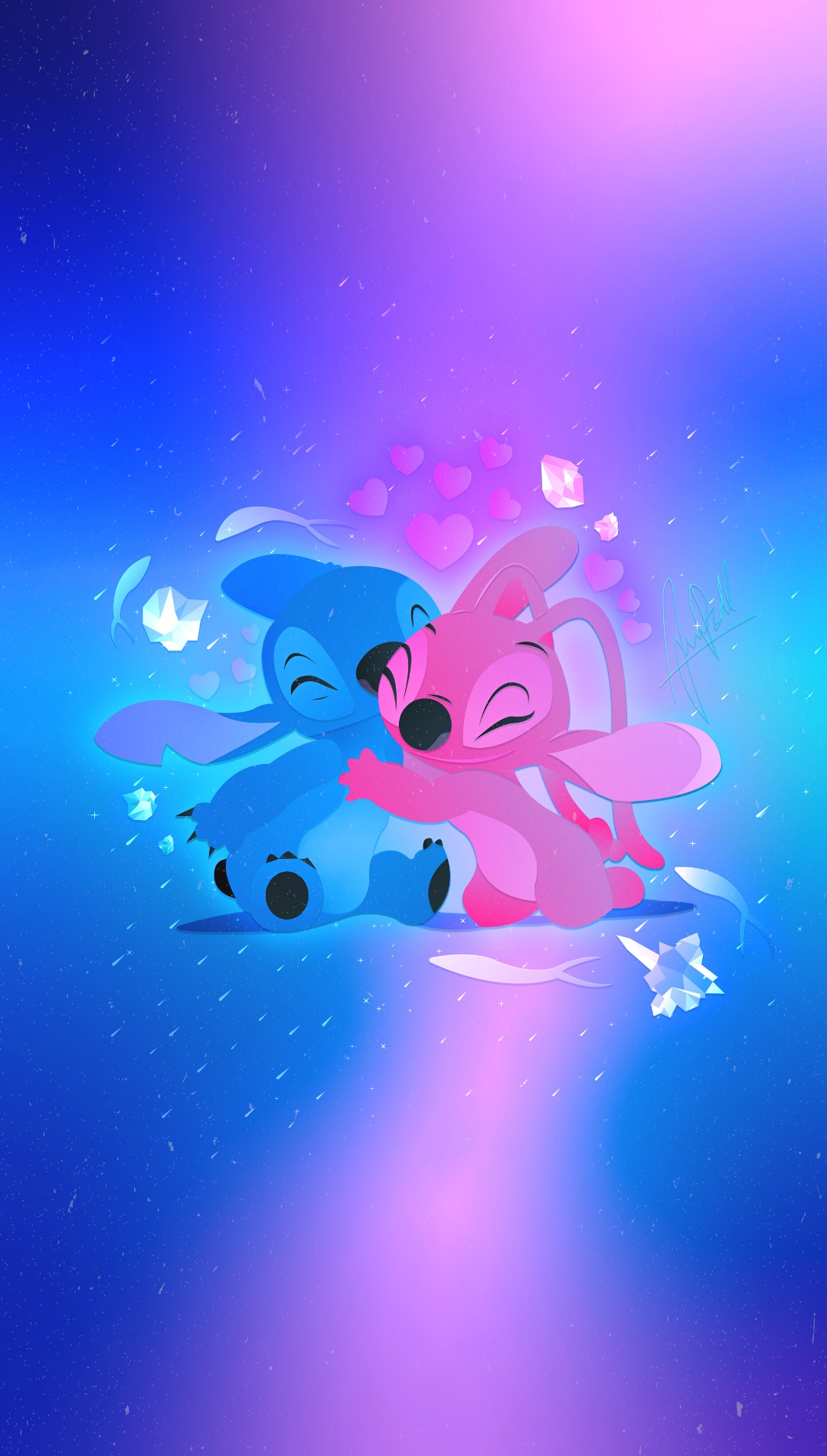 Best Stitch And Angel Wallpaper