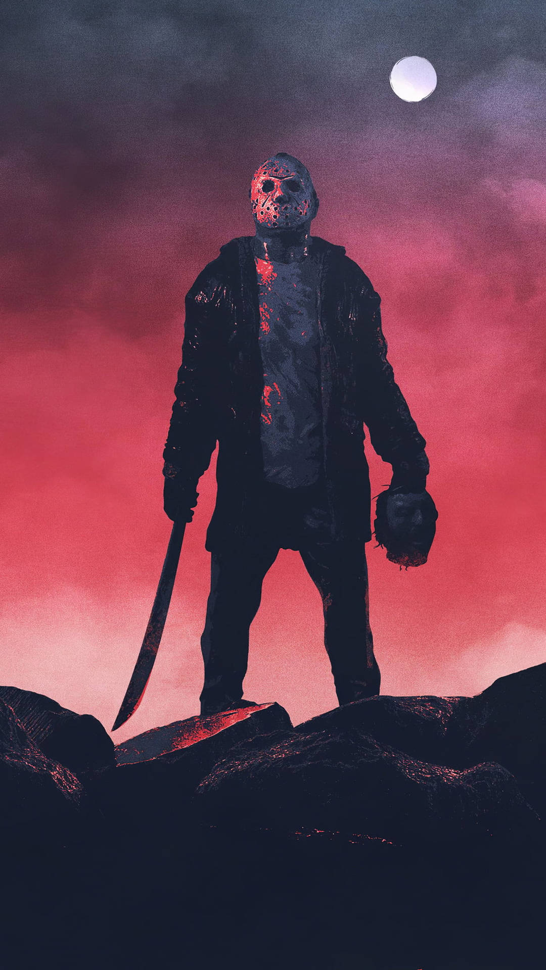 Download Friday The 13th Jason Holding A Head Wallpaper
