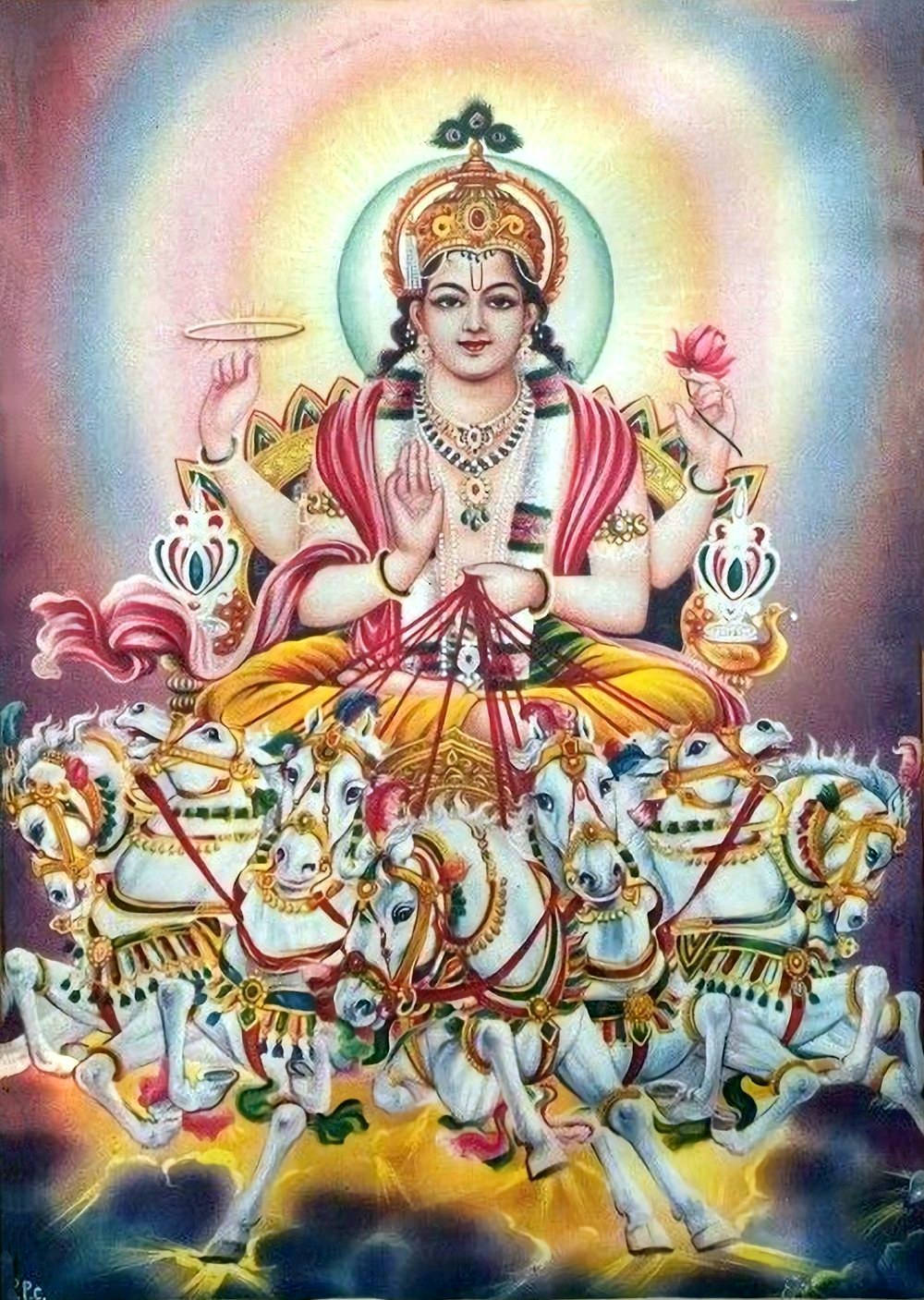 Download Surya Bhagwan In The Sky Wallpaper