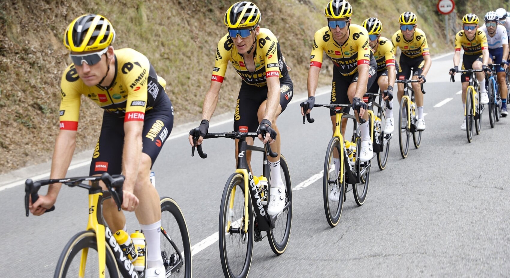 Team Jumbo Visma. Roglic Fights His Way To Fifth Place On Pico Jano