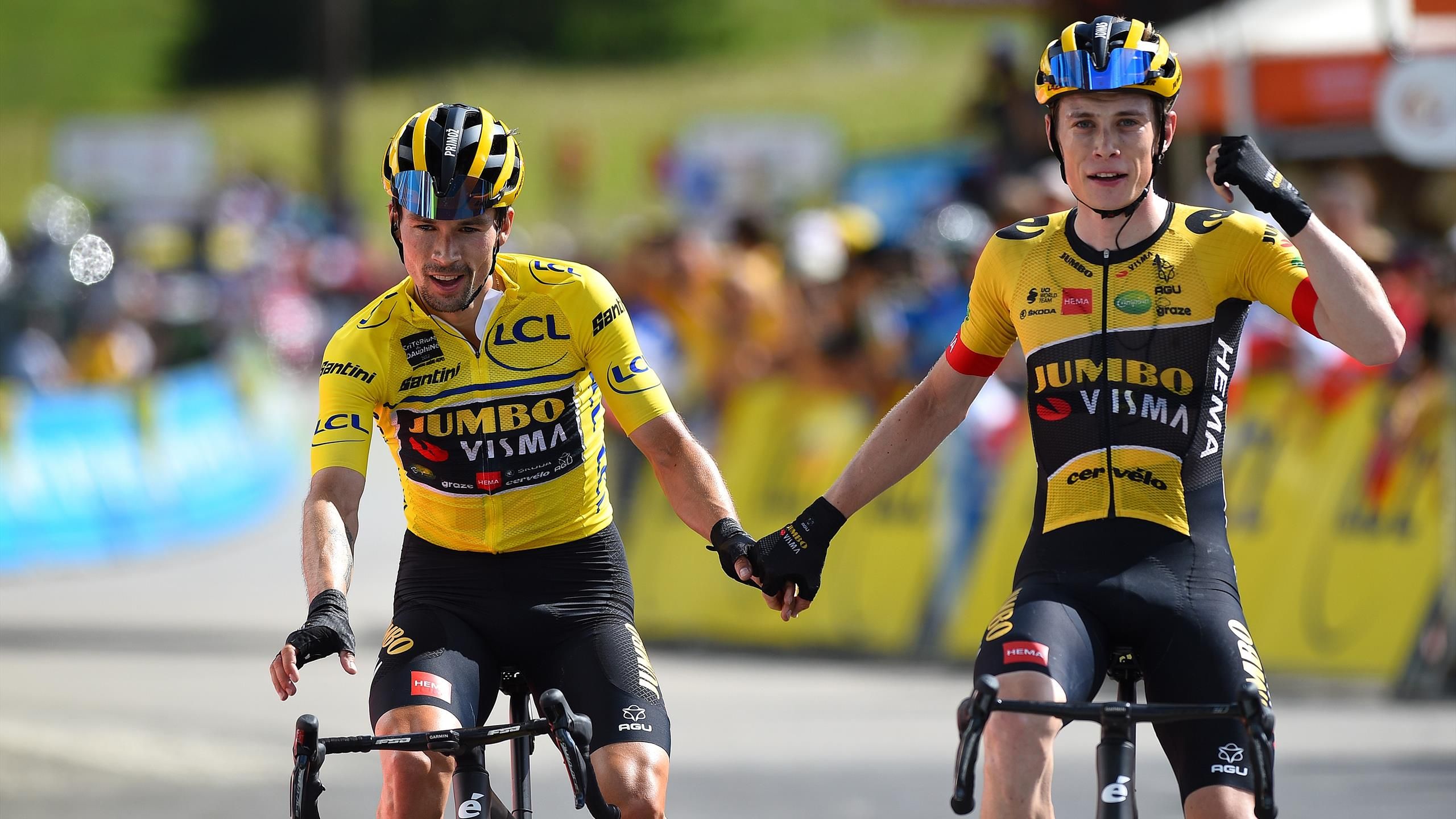 Primoz Roglic And Jonas Vingegaard Confirmed To Lead Jumbo Visma At Tour De France As Squad Announced