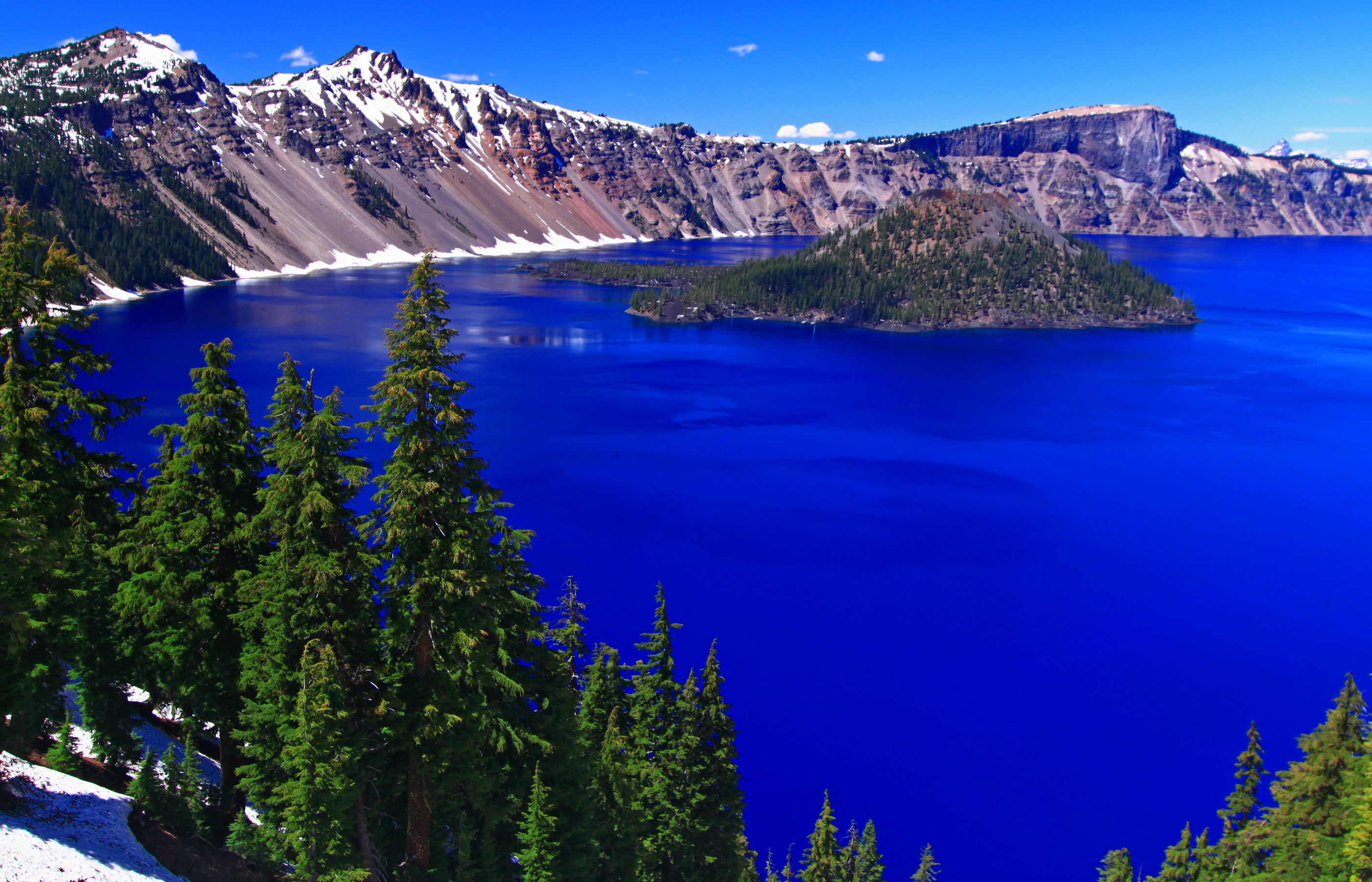 Picture Crater lake National park Oregon Nature 2800x1800