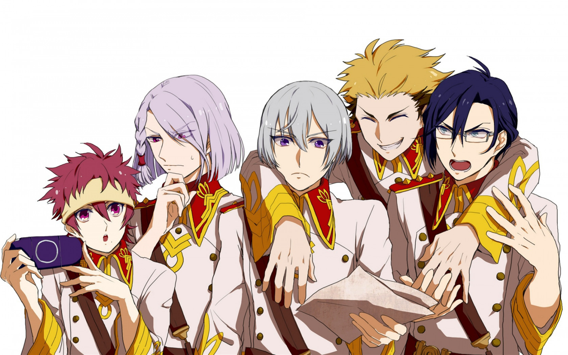 Download wallpaper Kakumeiki Valvrave, main characters, japanese manga, poster, anime characters for desktop with resolution 1920x1200. High Quality HD picture wallpaper