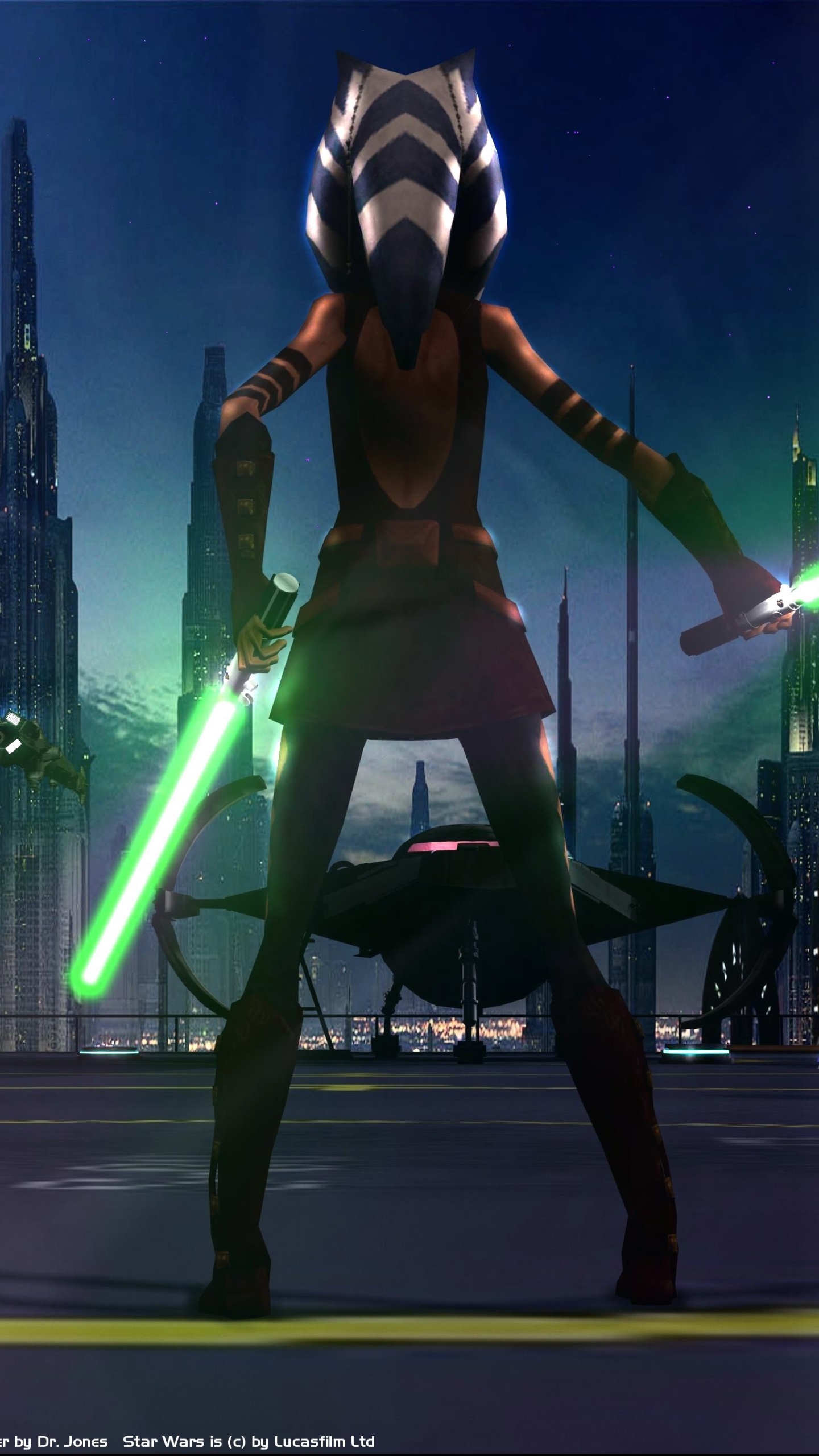 Mobile wallpaper: Star Wars, Sci Fi, Lightsaber, Movie, Jedi, Ahsoka Tano, 1107876 download the picture for free