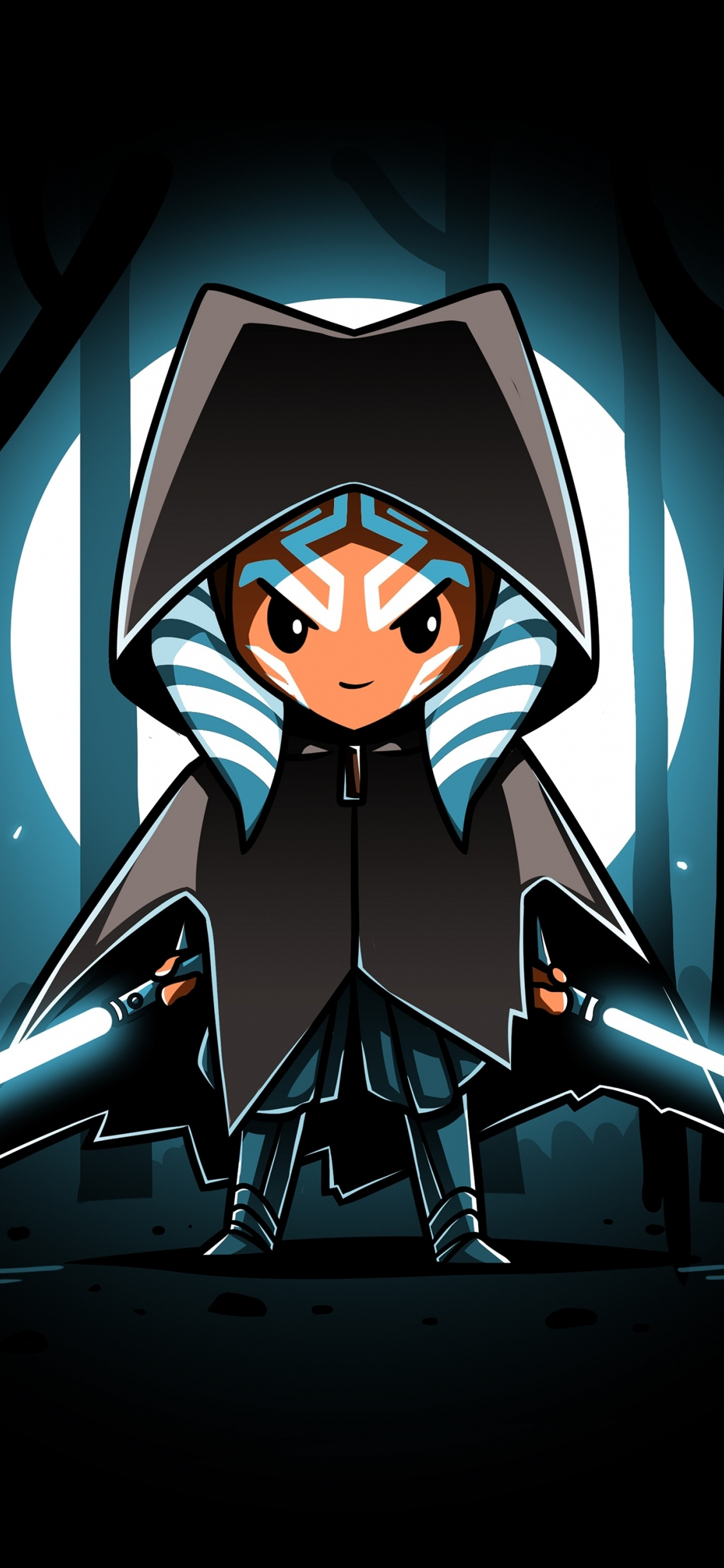 Download wallpaper 1125x2436 star wars, ahsoka tano, jedi, iphone x, 1125x2436 HD background, 27173