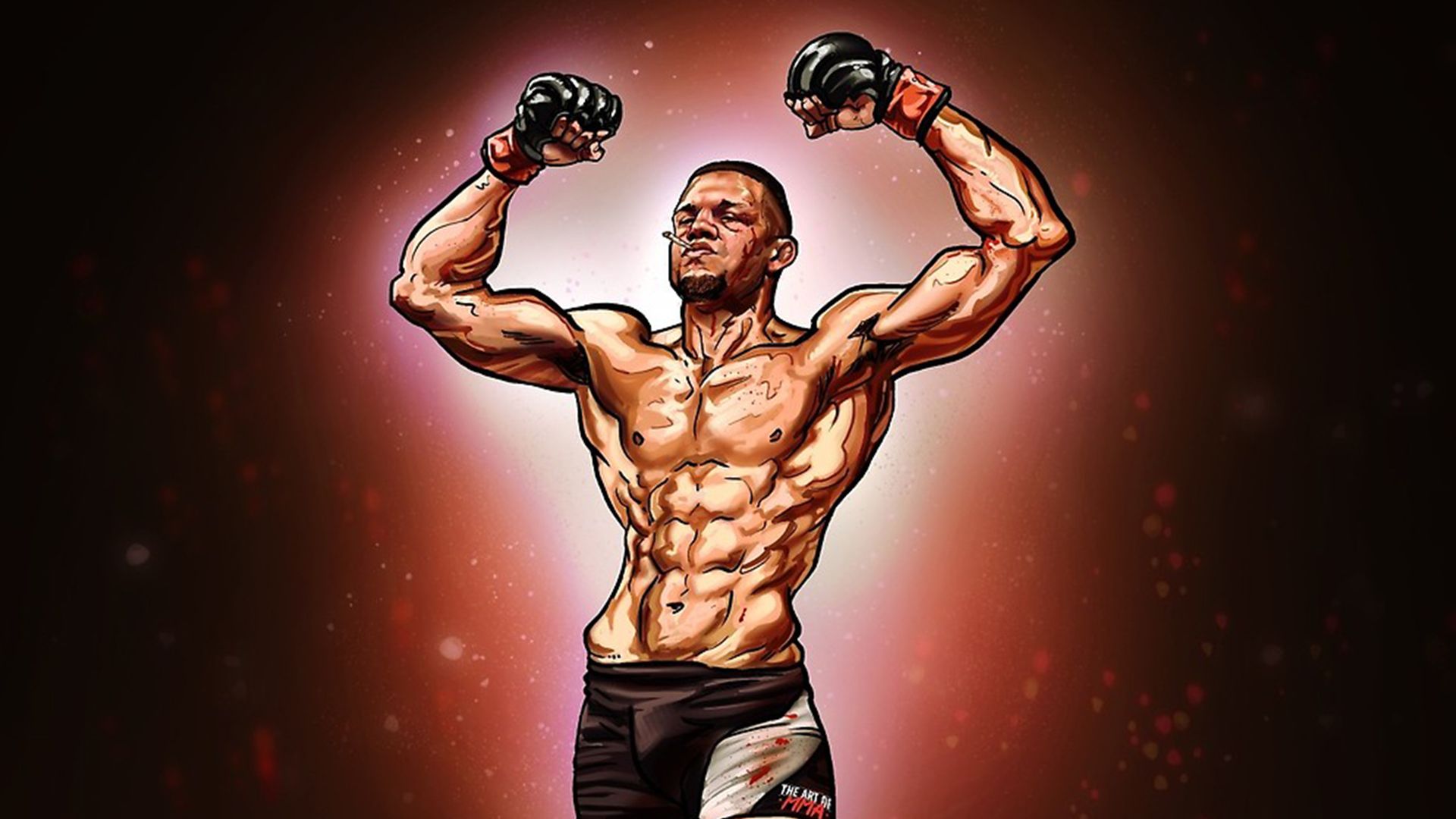 Nate Diaz Art Wallpaper. Nate diaz, Sports wallpaper, Art wallpaper