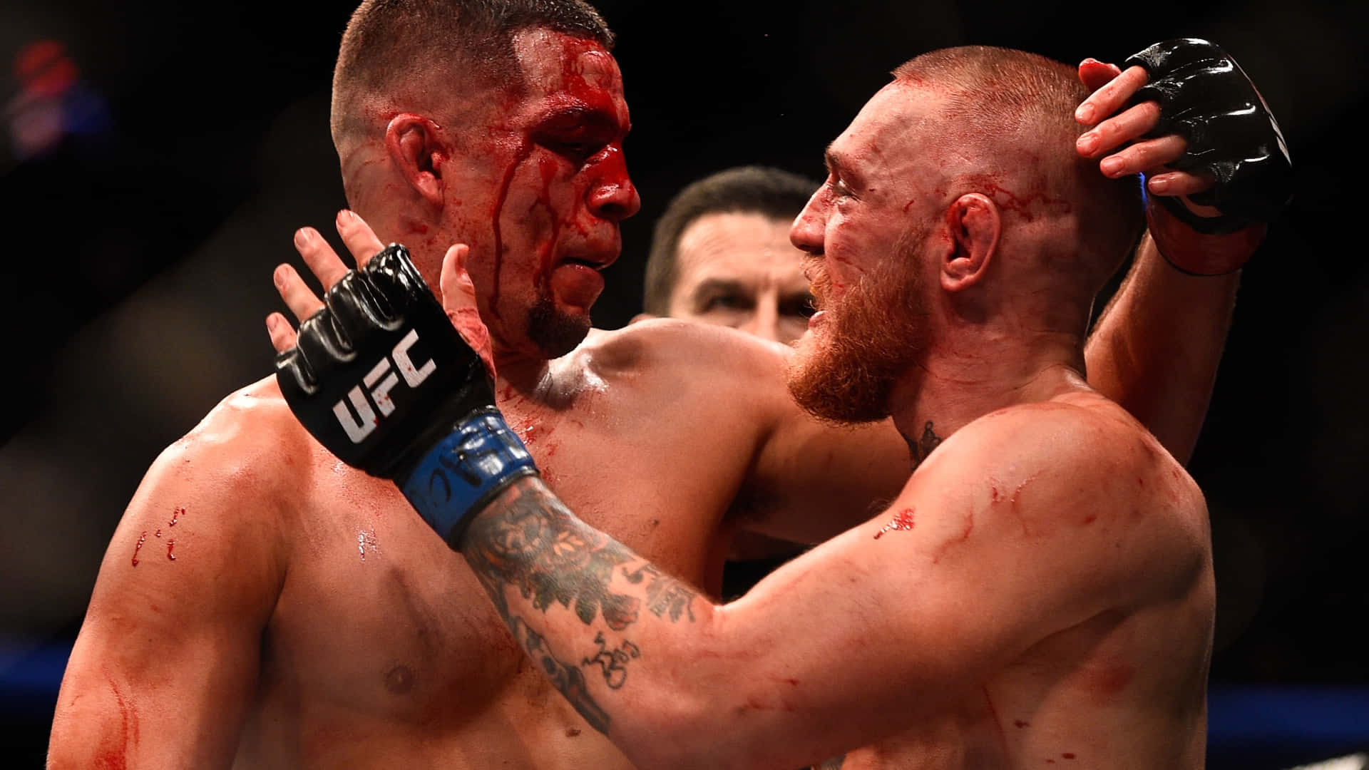 Download Nate Diaz Versus Conor McGregor Wallpaper