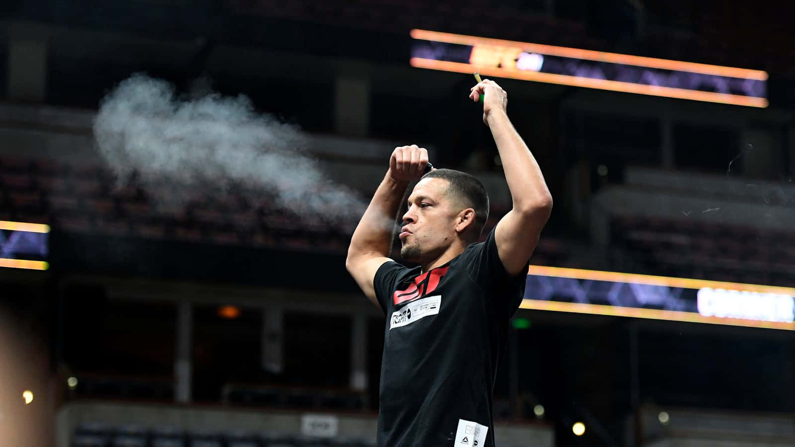 Download American Mixed Martial Artist Nate Diaz Open Workout Wallpaper