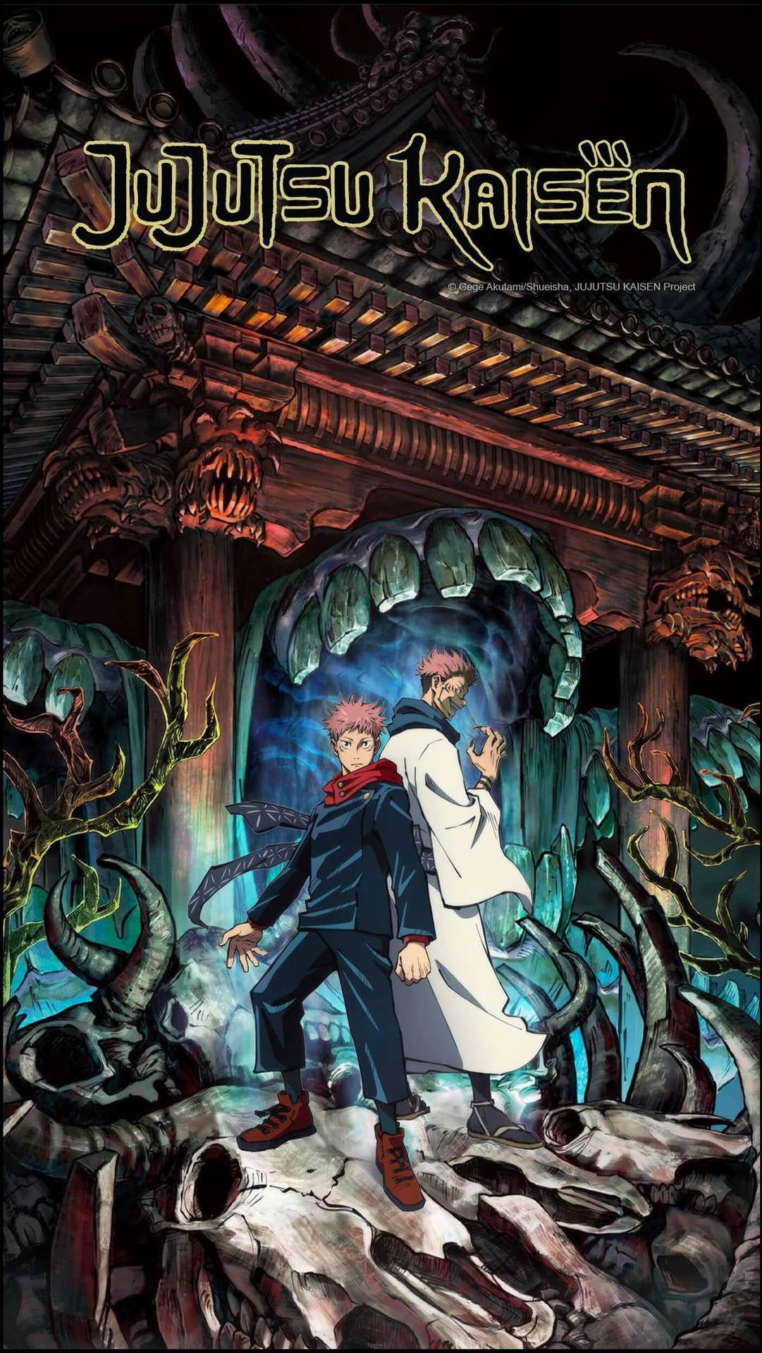 Download Itadori And Sukuna Jujutsu Kaisen iPhone Wallpaper