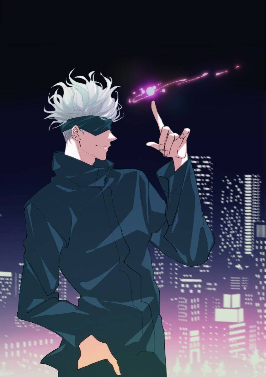 Download Gojo Purple Jujutsu Kaisen IPhone Wallpaper