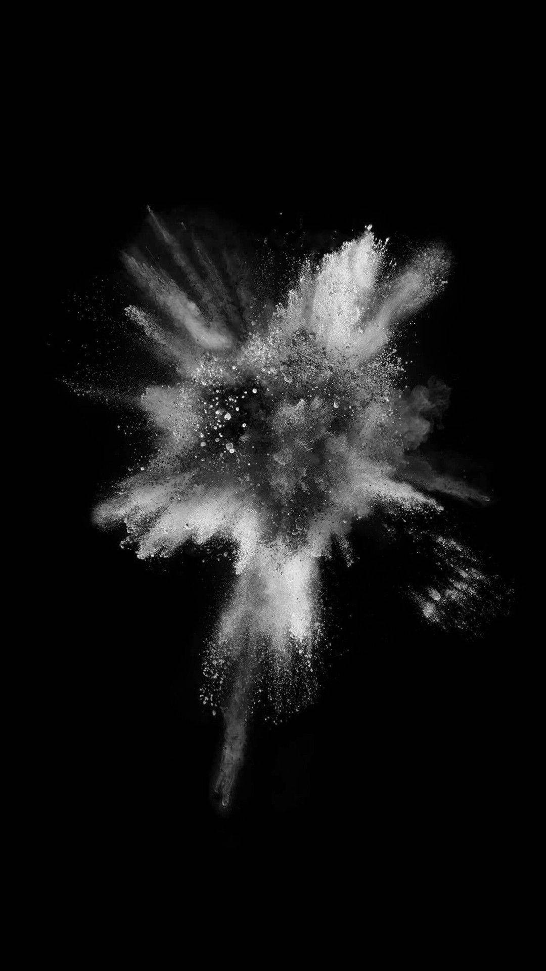 Download White Powder Explosion Best OLED Wallpaper