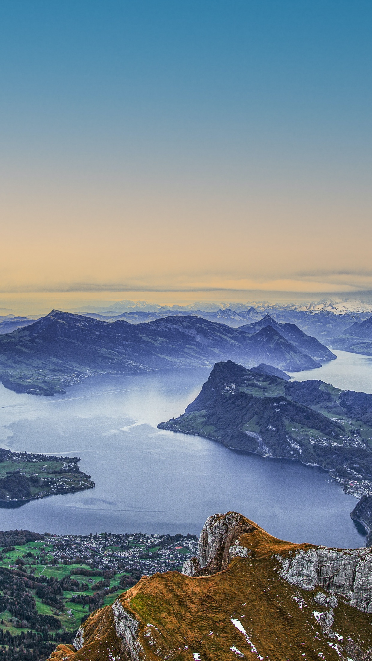 Lake Lucerne Wallpaper 4K, Swiss Alps, Switzerland
