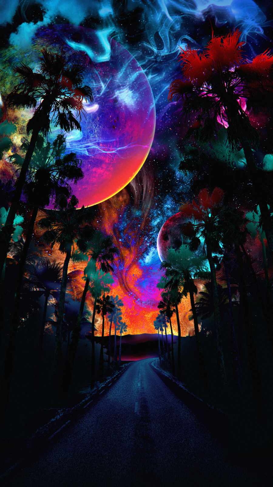 Space View Scenery iPhone Wallpaper