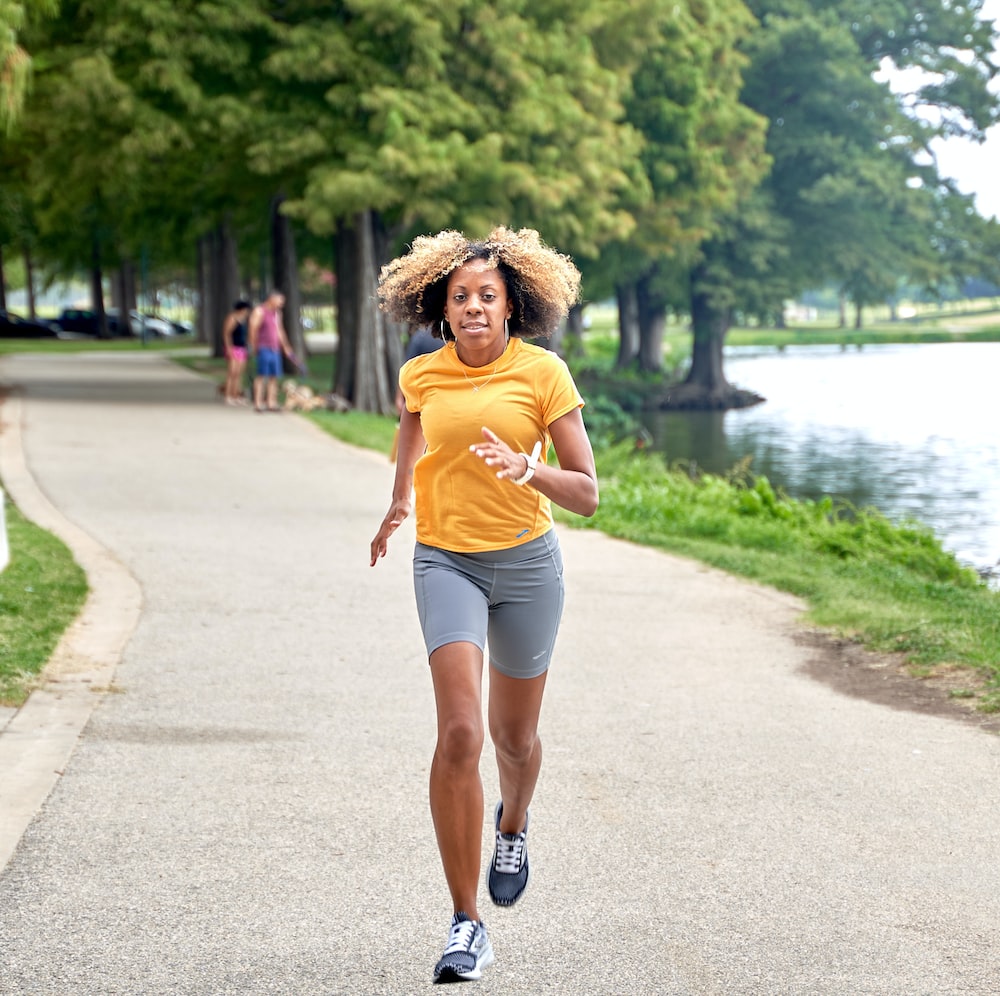 Black Woman Running Picture. Download Free Image