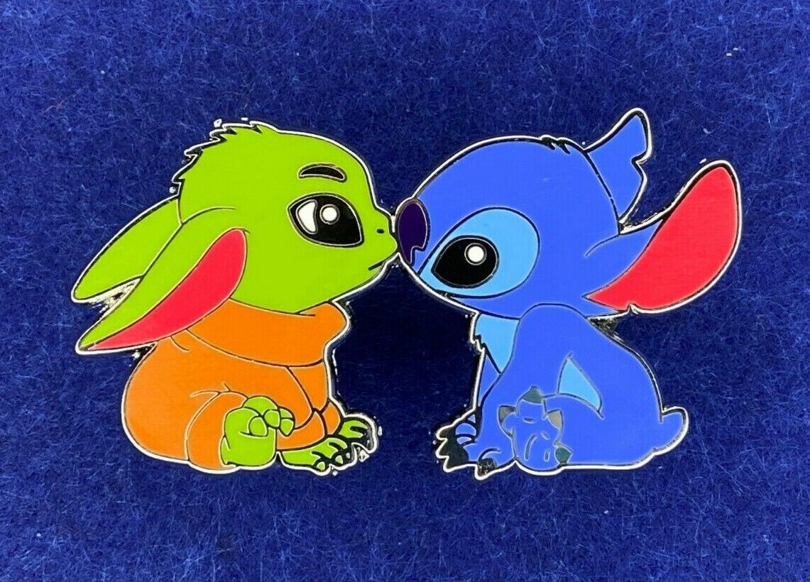 Stitch & Grogu (Baby Yoda) Disney Star Wars Fantasy Pin The Child