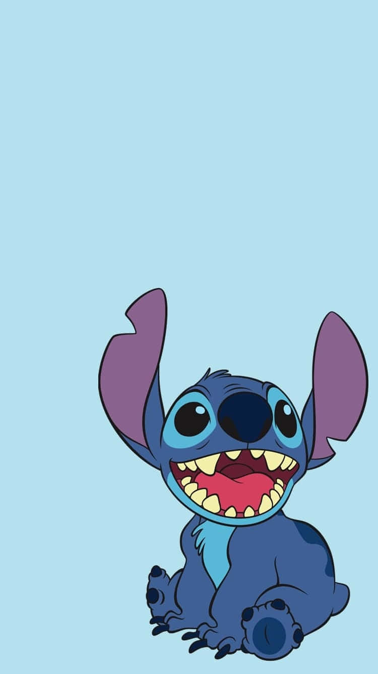 Download Adorable Baby Stitch Can't Wait to Explore the World Wallpaper