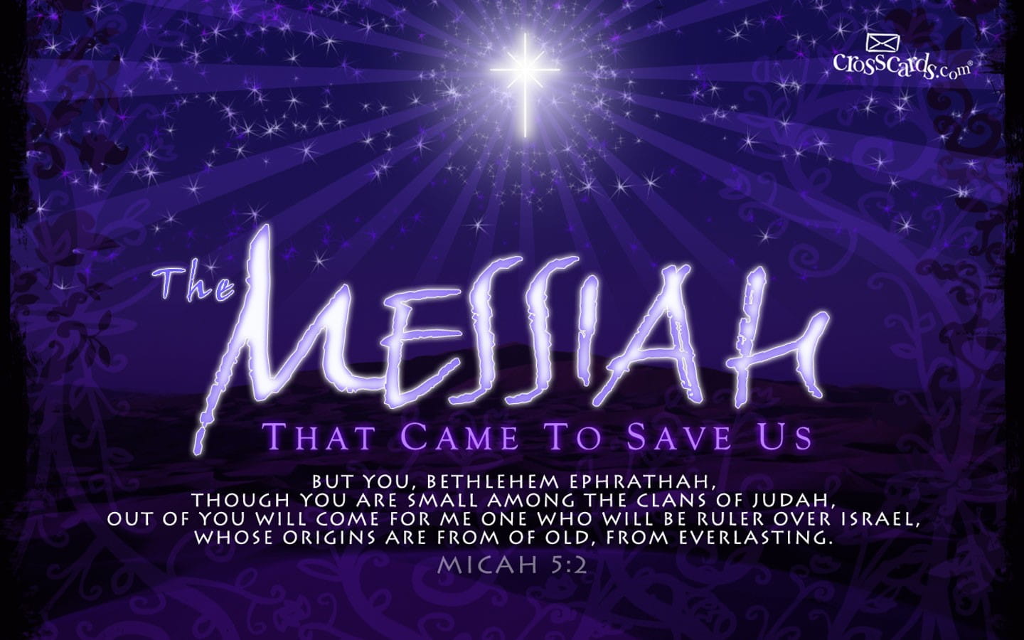 The Messiah Verses and Scripture Wallpaper for Phone or Computer