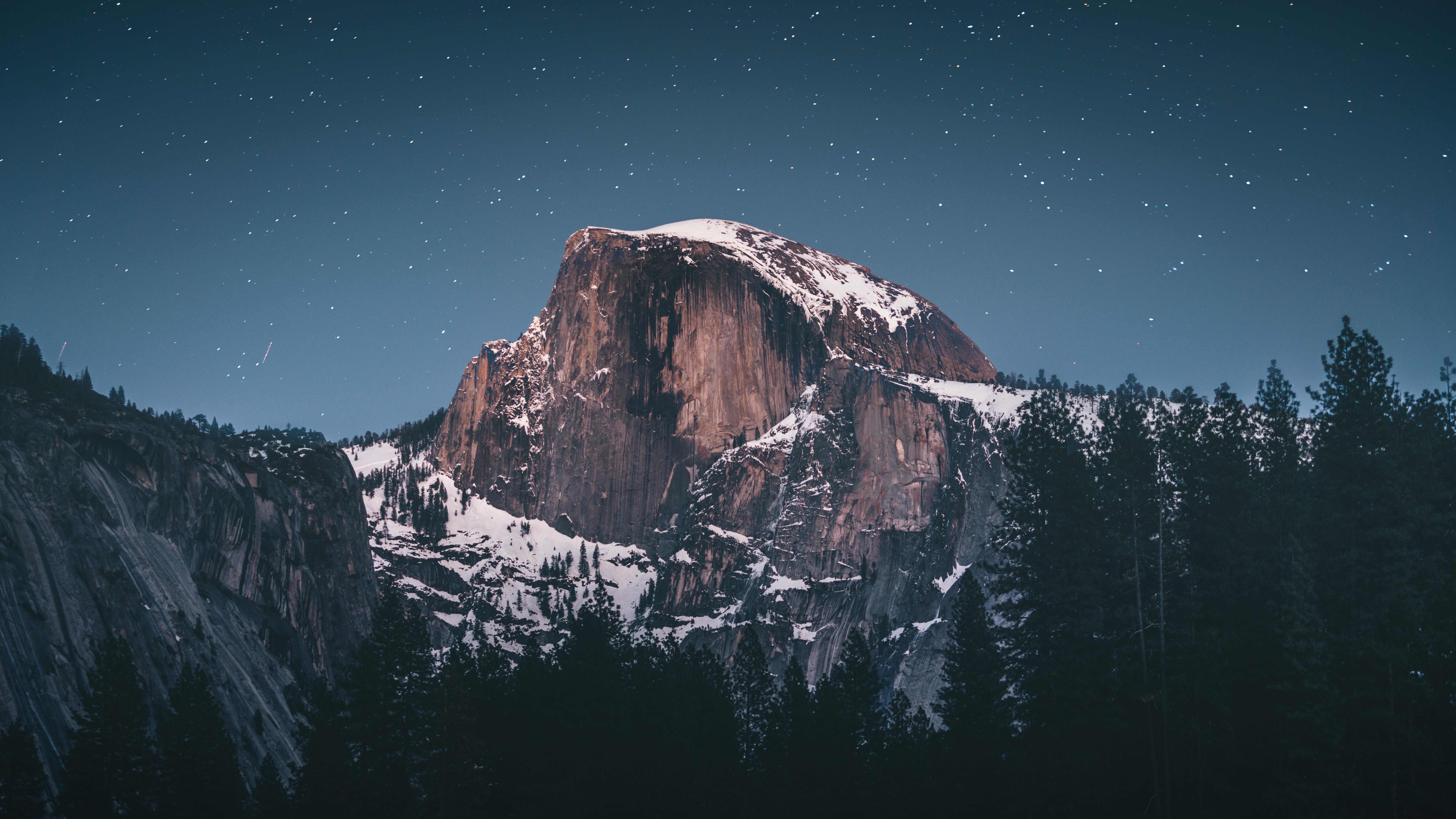 Snow Capped Mountains During Evening 8k 8k HD 4k Wallpaper, Image, Background, Photo and Picture