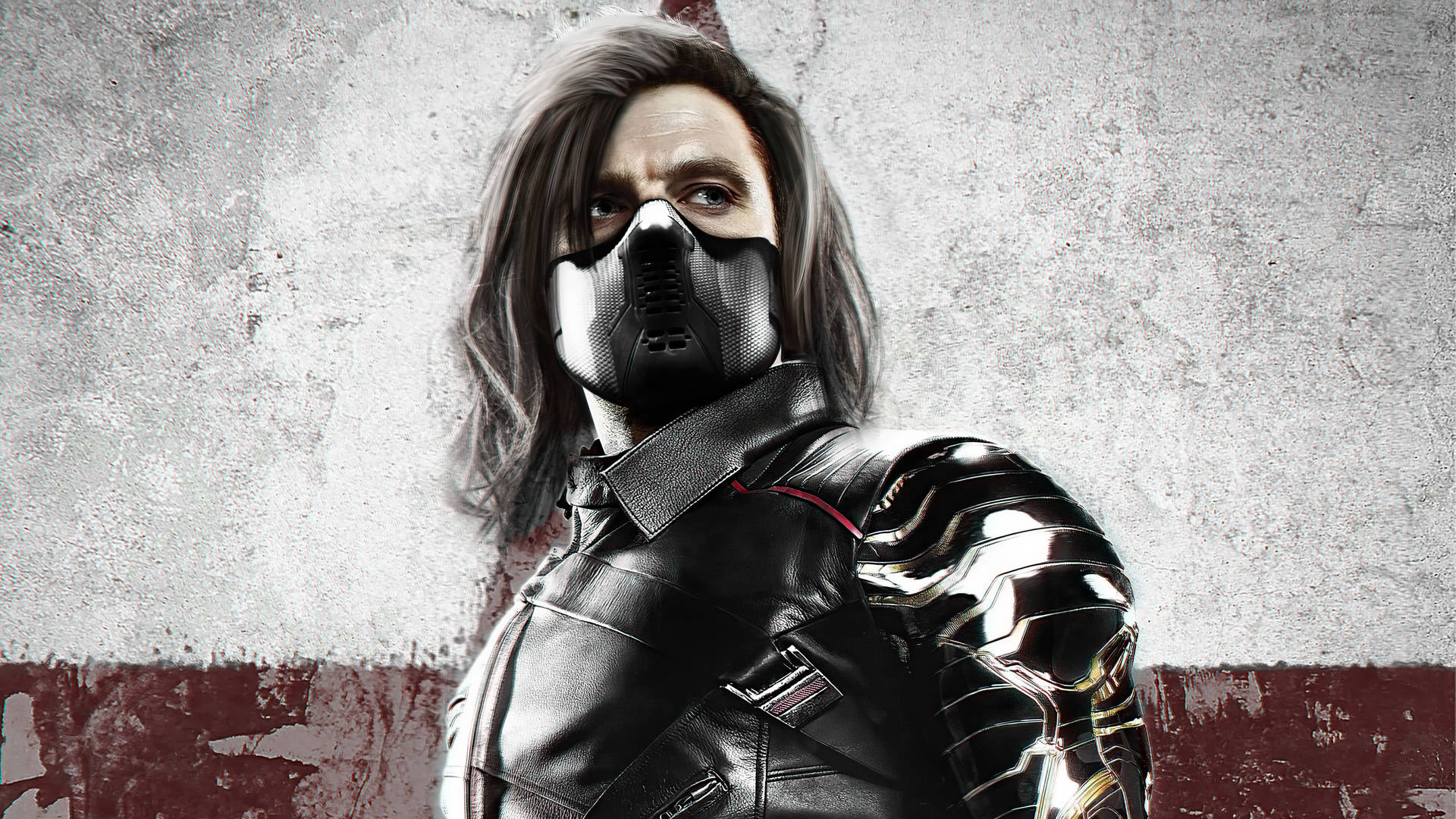 Download Winter Soldier With Mask Wallpaper