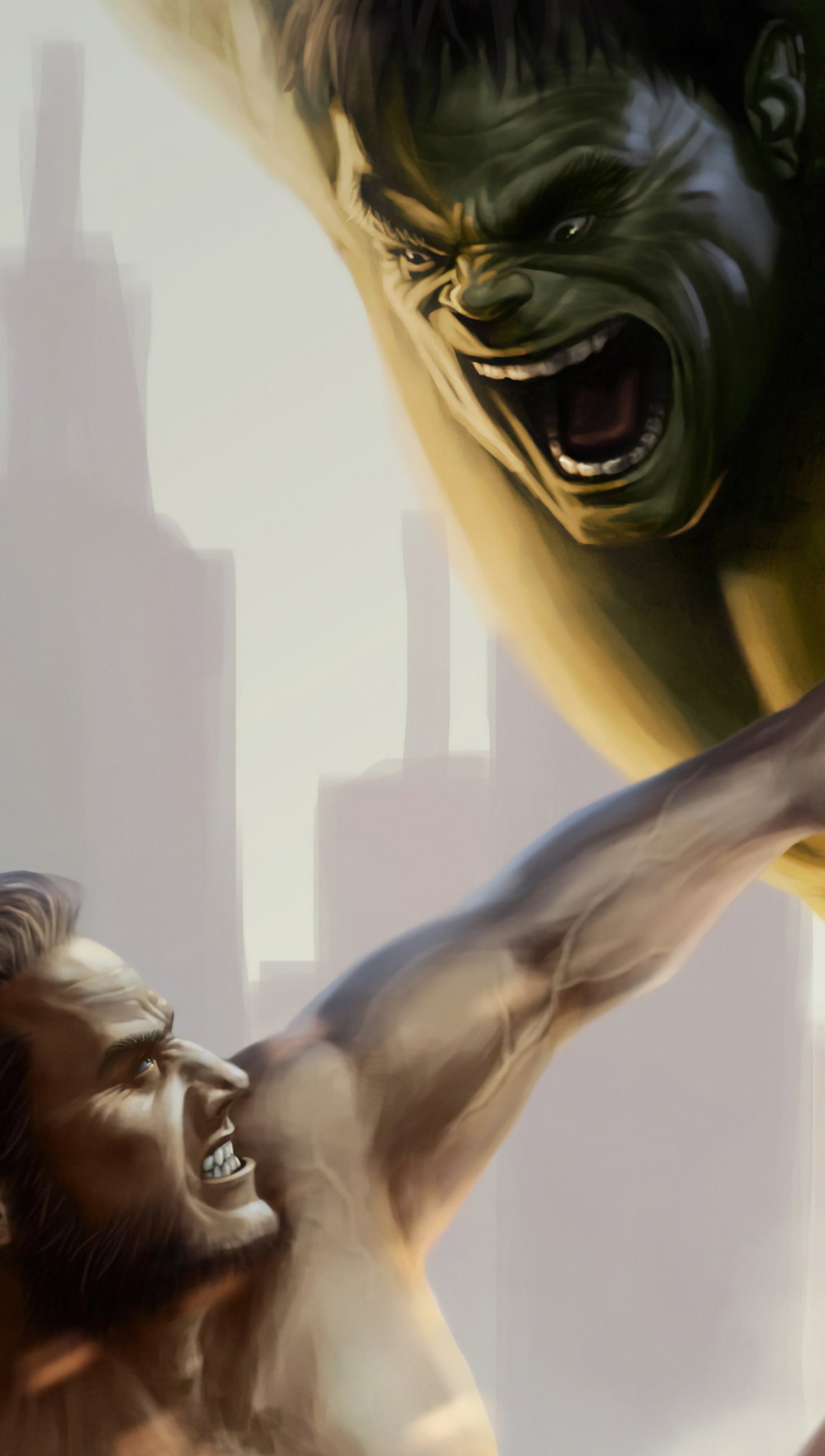 Wolverine fighting against Hulk Wallpaper 4k Ultra HD