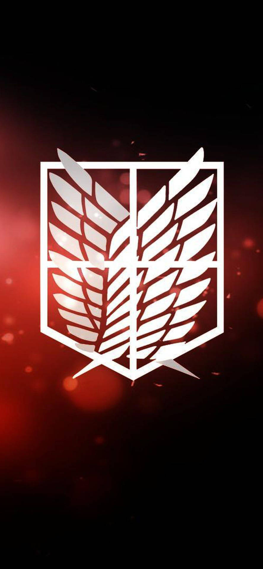Red Attack On Titan Logo Wallpaper