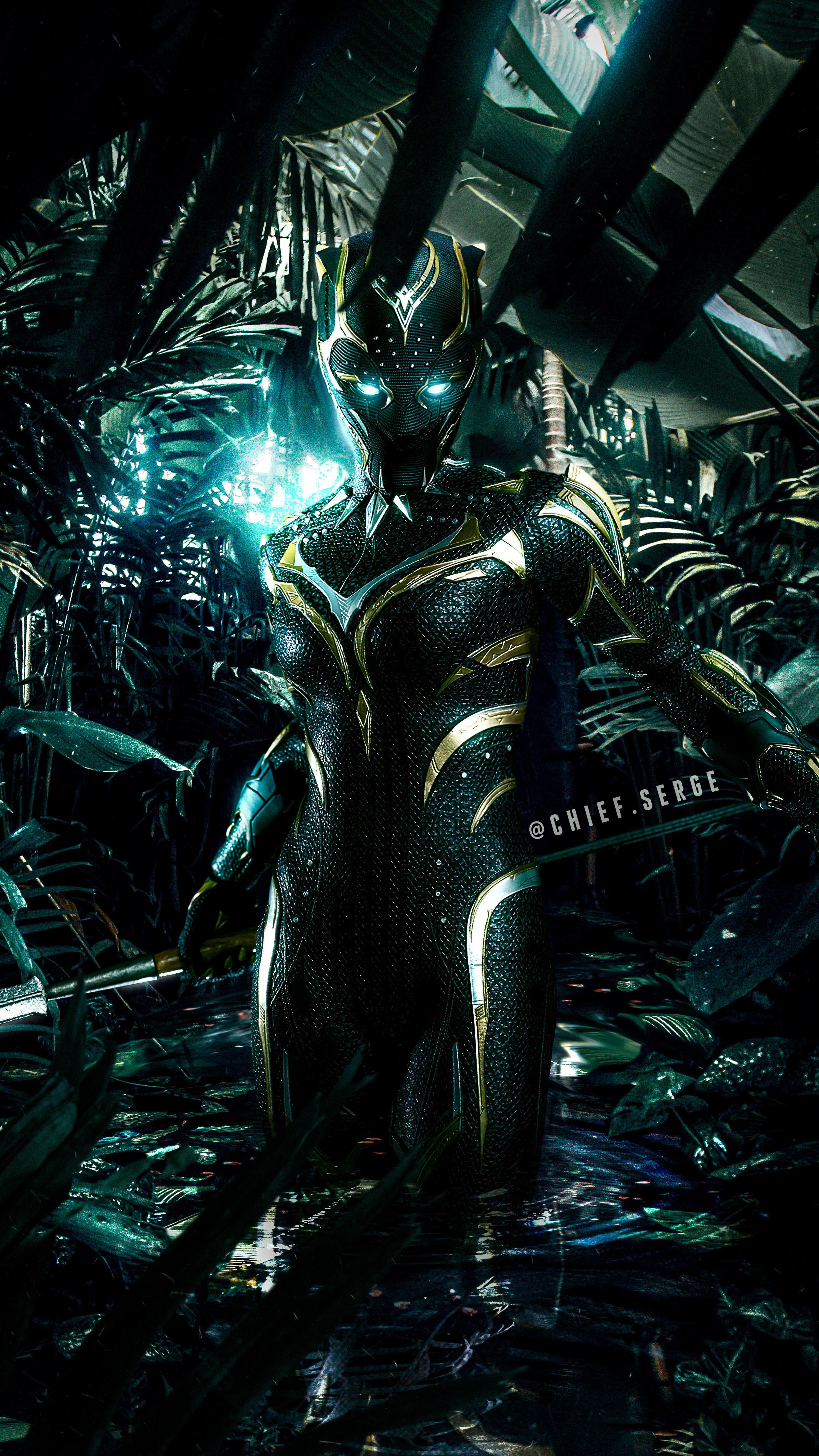 Black Panther, mobile wallpaper