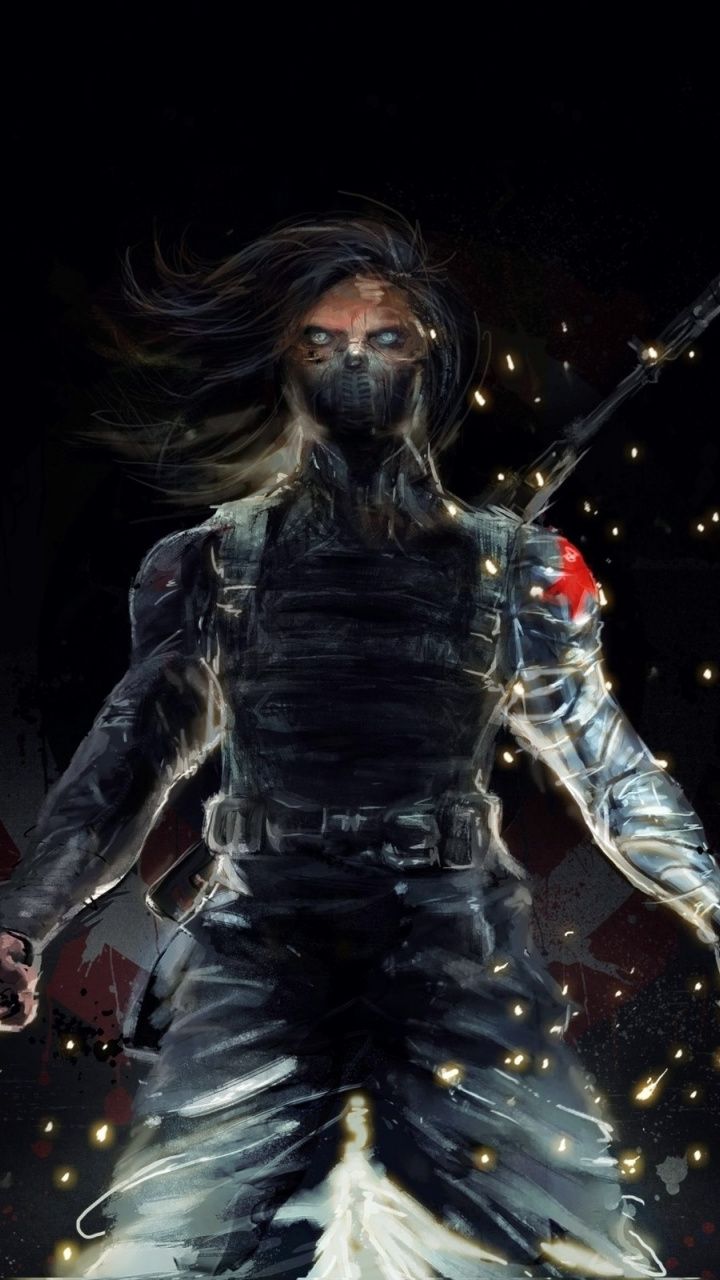 Winter soldier, Bucky Barnes, artwork, 720x1280 wallpaper. Winter soldier, Winter soldier bucky, Winter soldier wallpaper