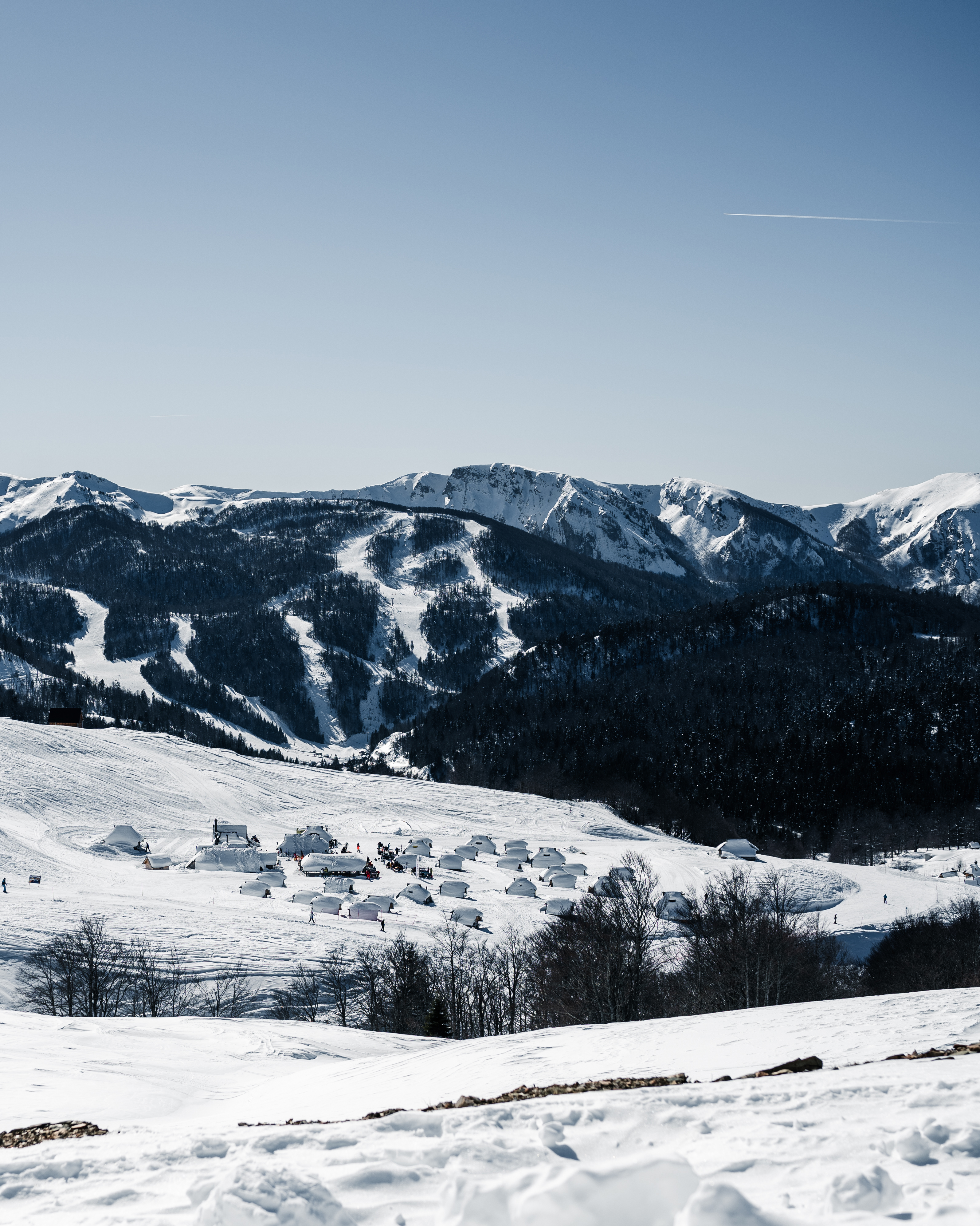 Scenic View of the Mountains in Winter · Free