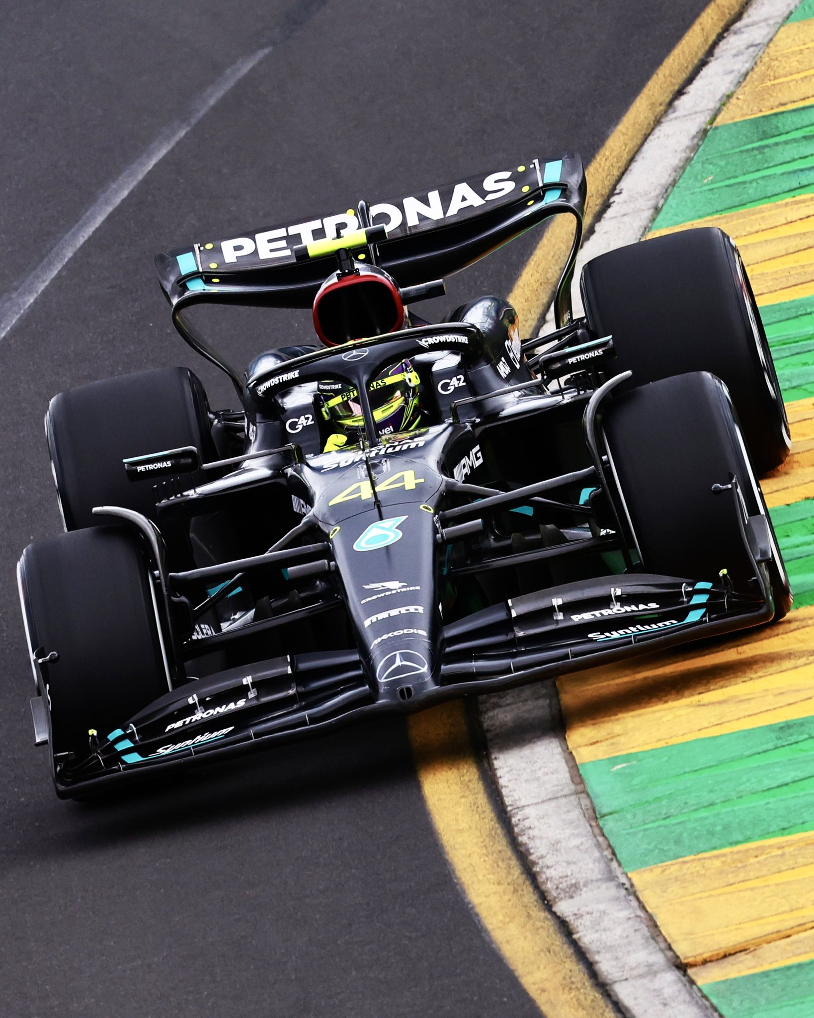 Mercedes AMG PETRONAS F1 Team Is *the* Iconic Camera Angle From Albert Park
